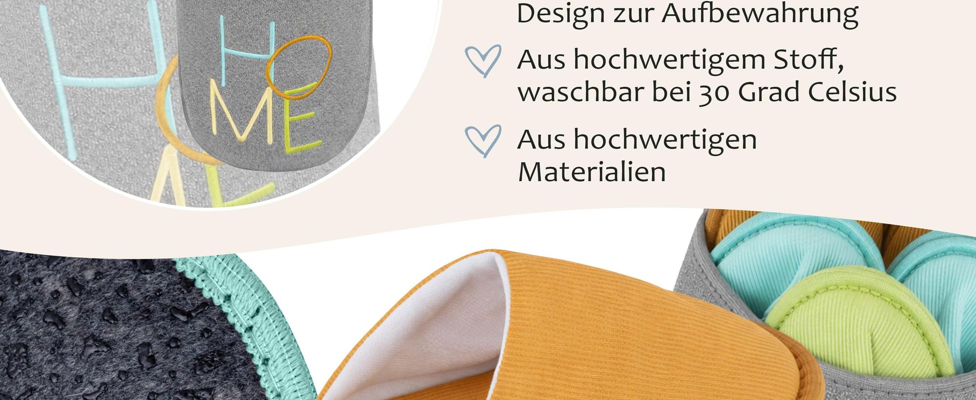 ONVAYA® Premium Gästehausschuhe Set Waschbare Gästepantoffeln Rutschfest Hausschuhe Guest Slipper Besucherhausschuhe Uni
