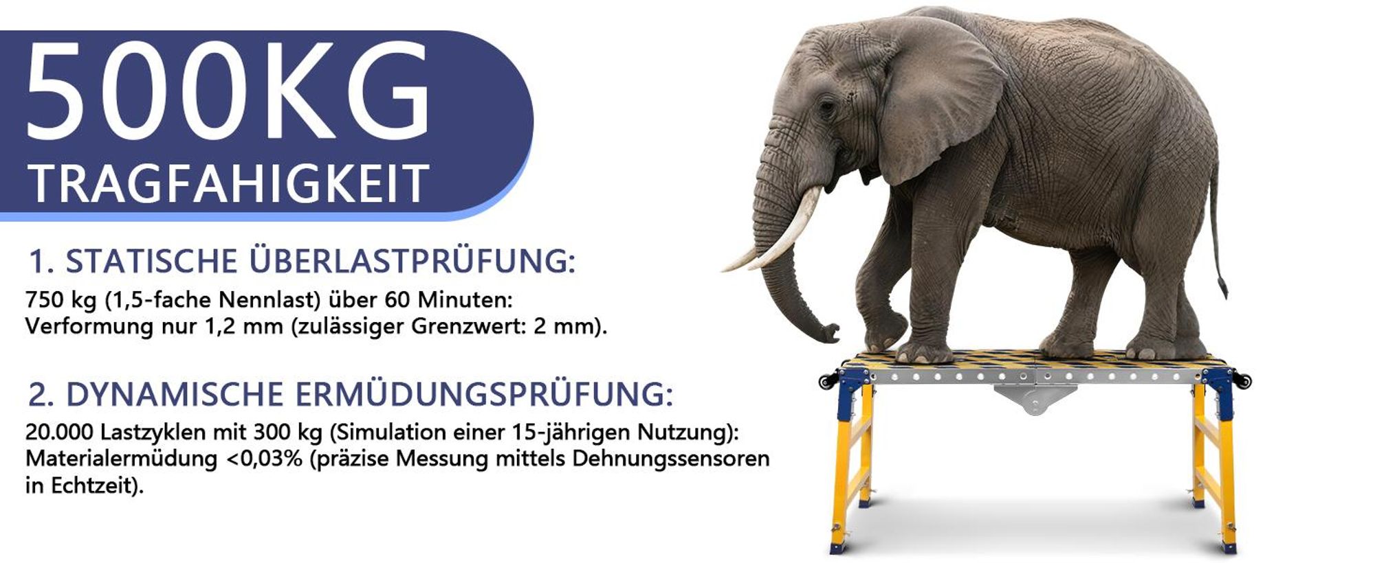 2in1 70-110cm Höhenverstellbar Antirutsch Arbeitsplattform Mobiler Schweißtisch Klappbare 160*36cm Arbeitsbühne Laufbühne Gerüst Werkbank Verzinkte
