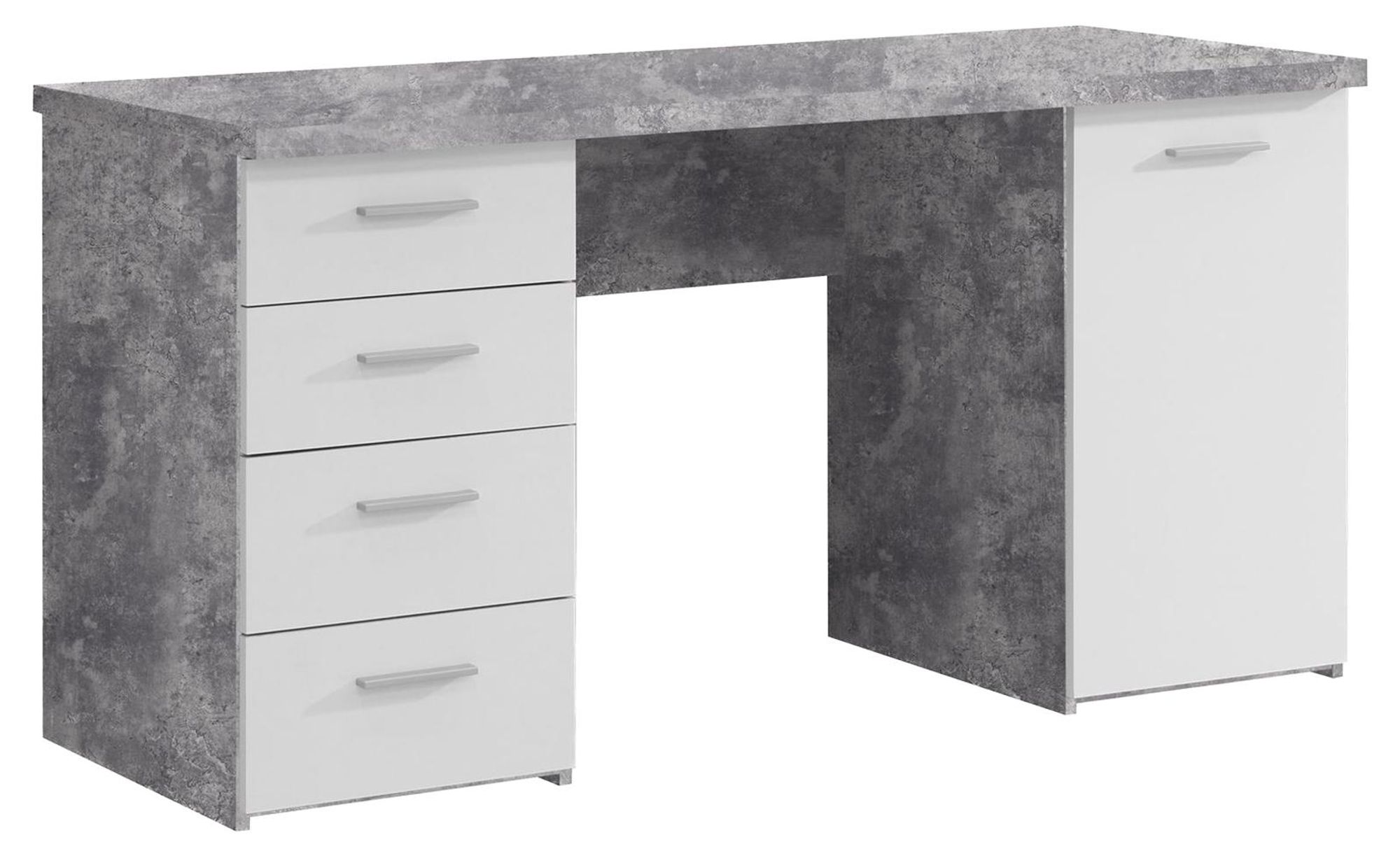 Schreibtisch "Balu I" – moderner Arbeitsplatz mit viel Stauraum und kompakter Breite 145 cm