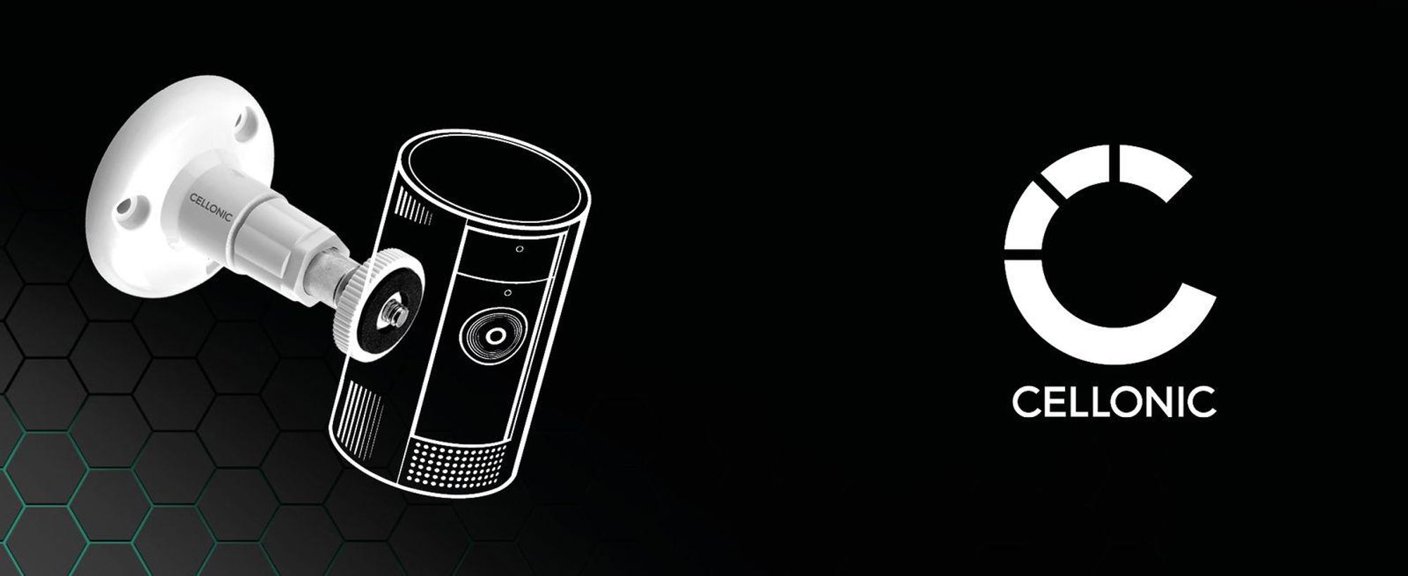 CELLONIC Kamera Wandhalterung mit 1/4" Zoll Gewinde für Arlo Pro 5,4,Pro 3,Pro 2,Ultra 2,Ultra 4k,Essential, Light Halterung Überwachungskamera Befestigung innen und außen, Security camera mount