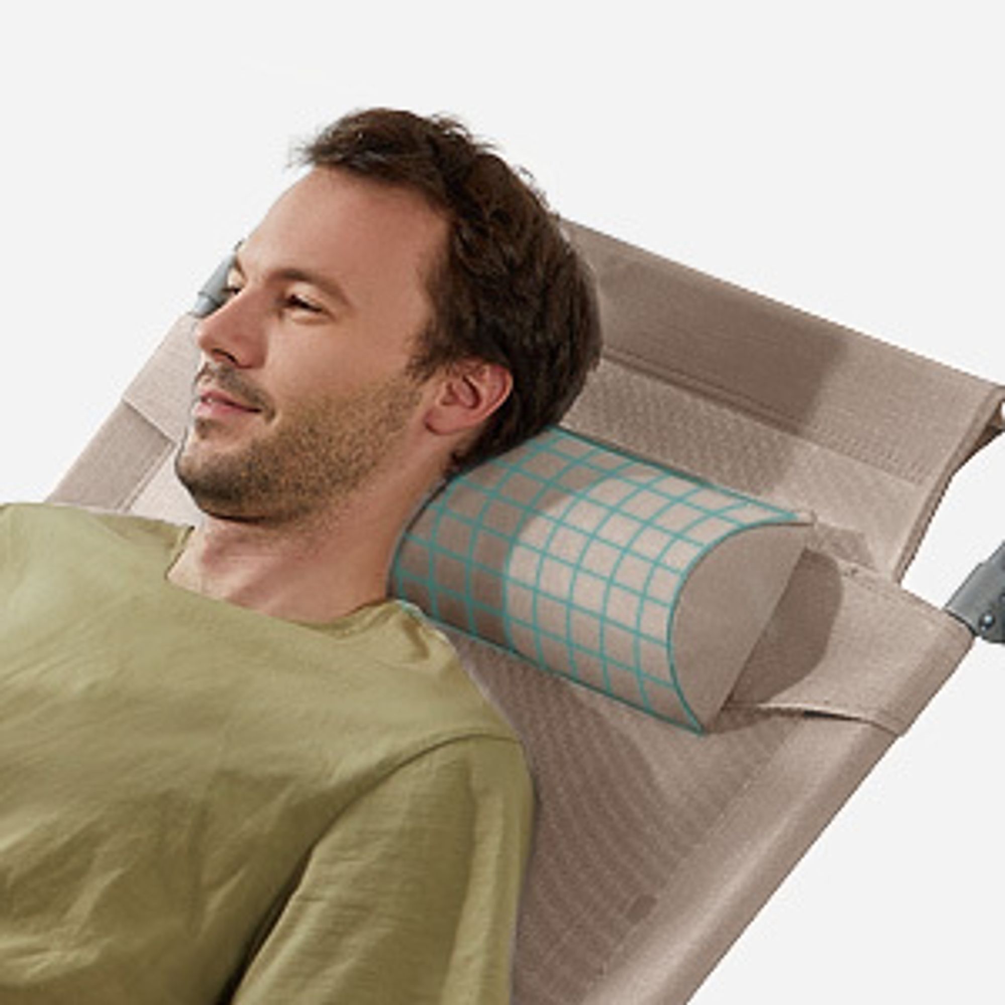 SONGMICS Gartenliege, groß, klappbarer Liegestuhl, 200x71x38cm taupe