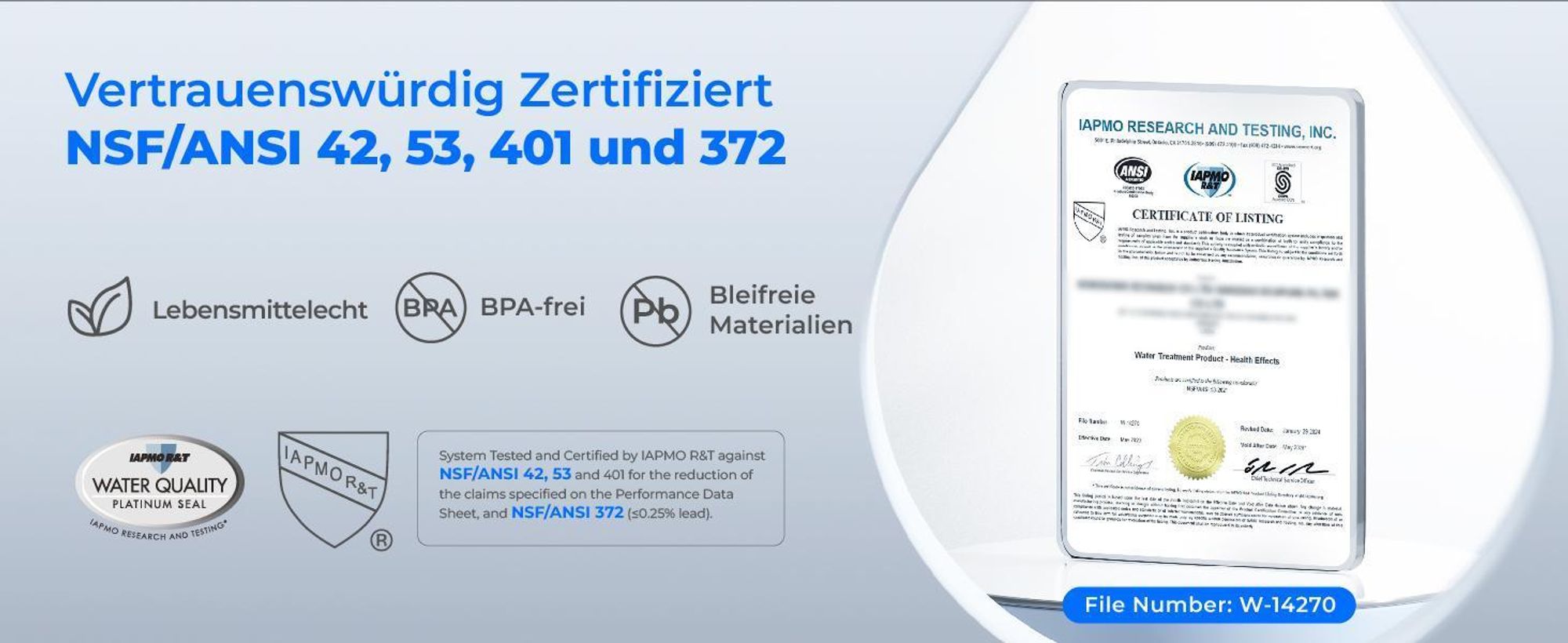 Waterdrop Instant Eletric Wasserfilter Kanne,Wasserfilter Outdoor Trinkwasser System,Reduziert Kalk,Chlor, Blei,Quecksilber(mit 1757 Liter Filter)