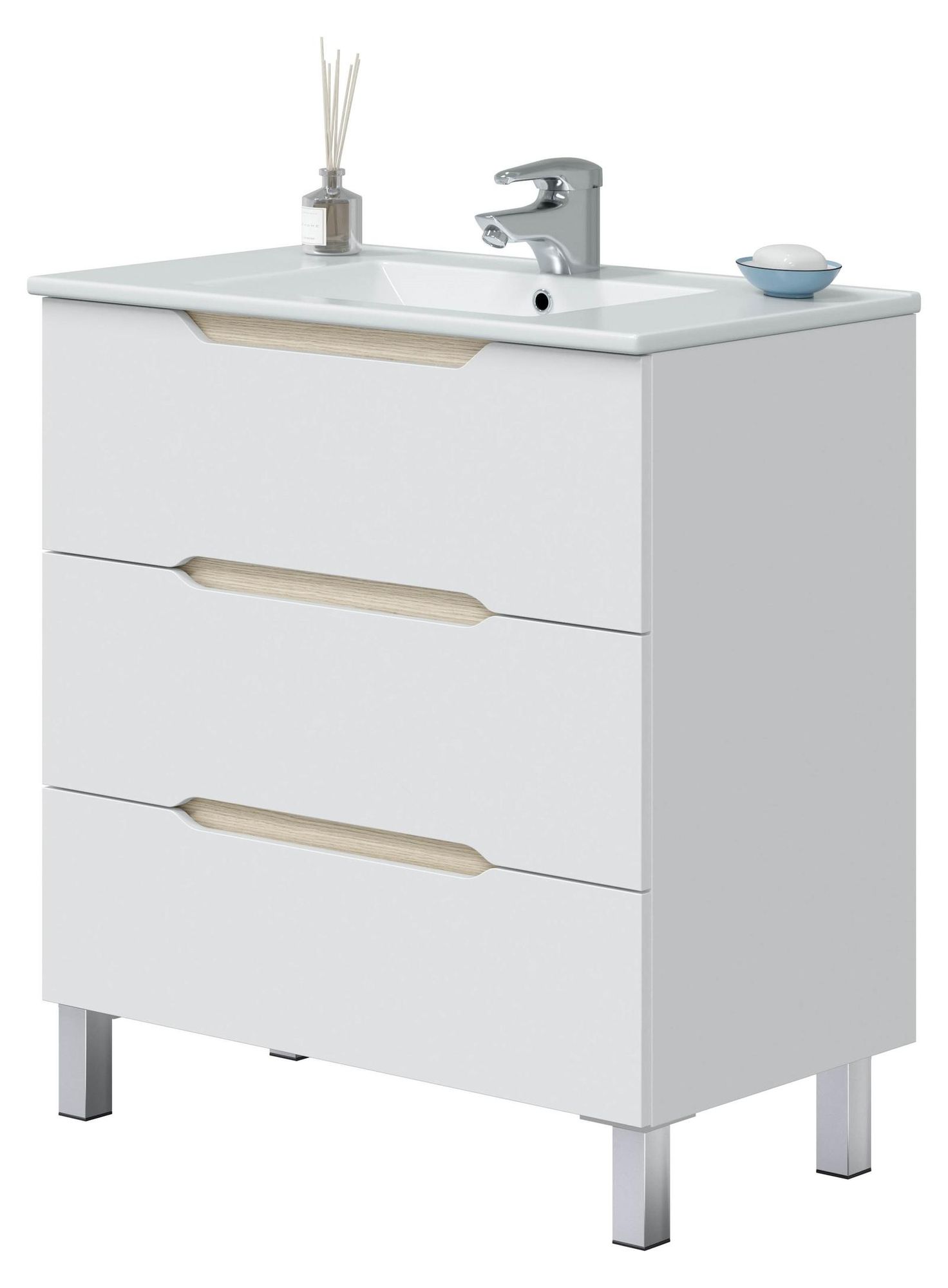 LEA – Waschtisch-Set mit Soft-Close-Schubladen und Keramikwaschbecken