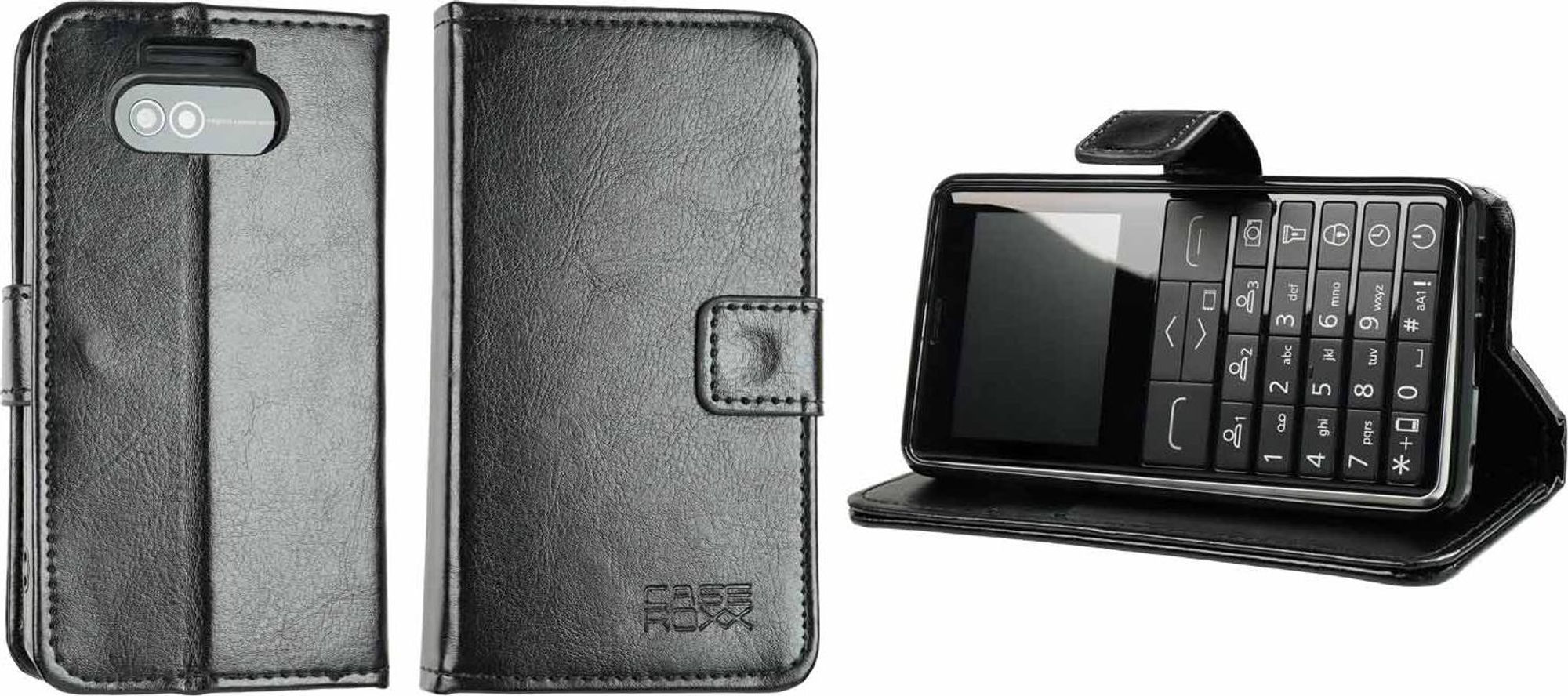 caseroxx Handy Hülle Tasche kompatibel mit Emporia Prime LTE Bookstyle-Case Wallet Case Bild 1