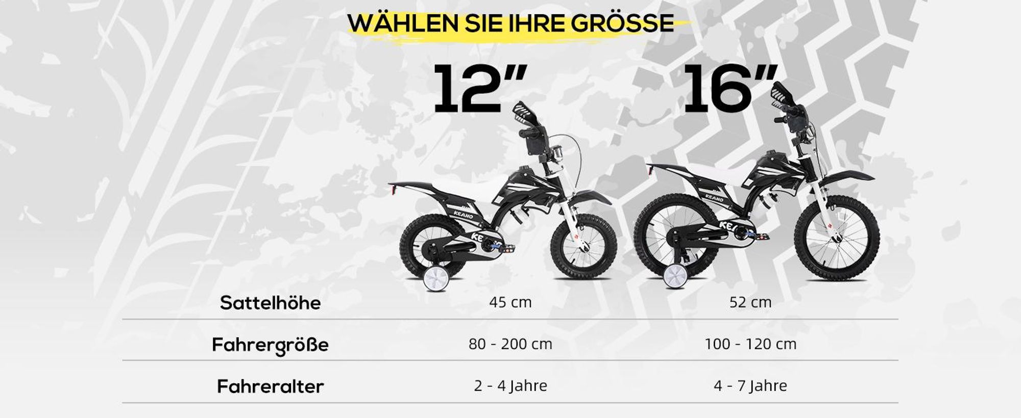 JOYSTAR 12 Zoll Kinderfahrrad im Motorradstil für 3-8 Jahren Jungen und Mädchen mit Stützrädern, Getränkehalter und Schutzblechen, Rosa