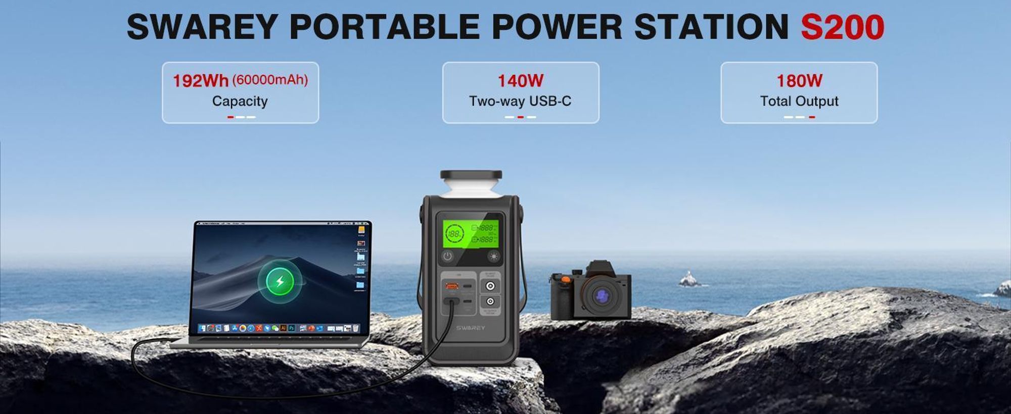 Power Station, Stromerzeuger, Solarspeicher, Powerstation, Solargenerator, Ladegeräte, Powerbank