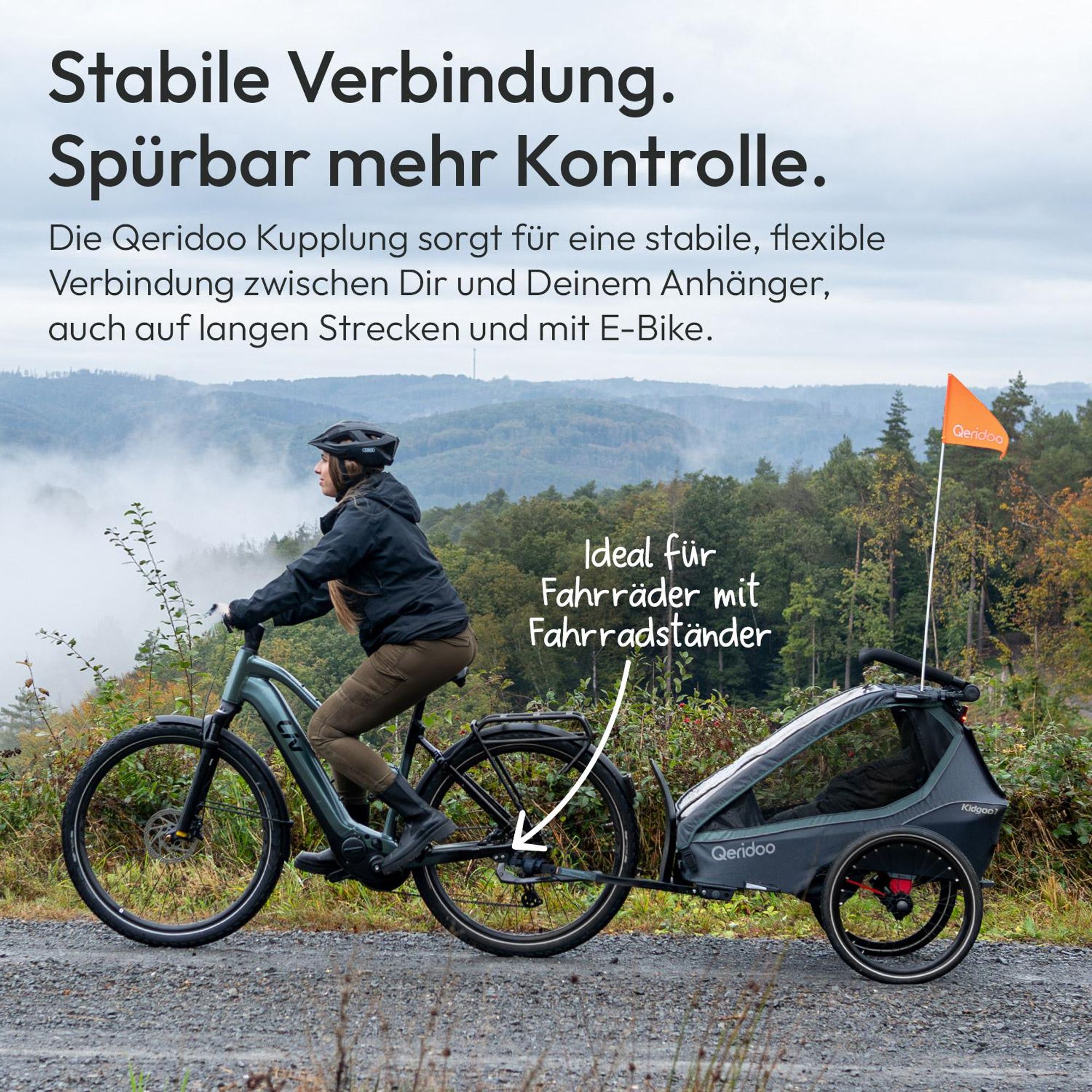 Qeridoo Kupplung Fahrradanbindung für Fahrradständer