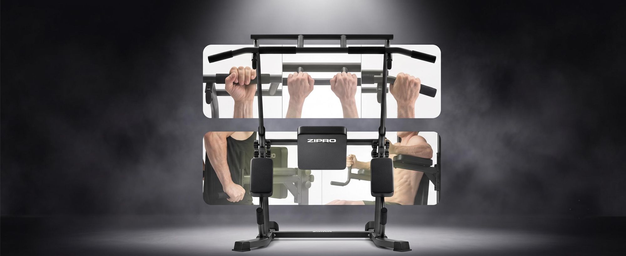 ZIPRO Uplift - Barra per trazioni - Torre multifunzionale - Stazione per dip - Stazione di allenamento - Supporto per trazioni - Palestra domestica - Attrezzo per addominali - Espansore