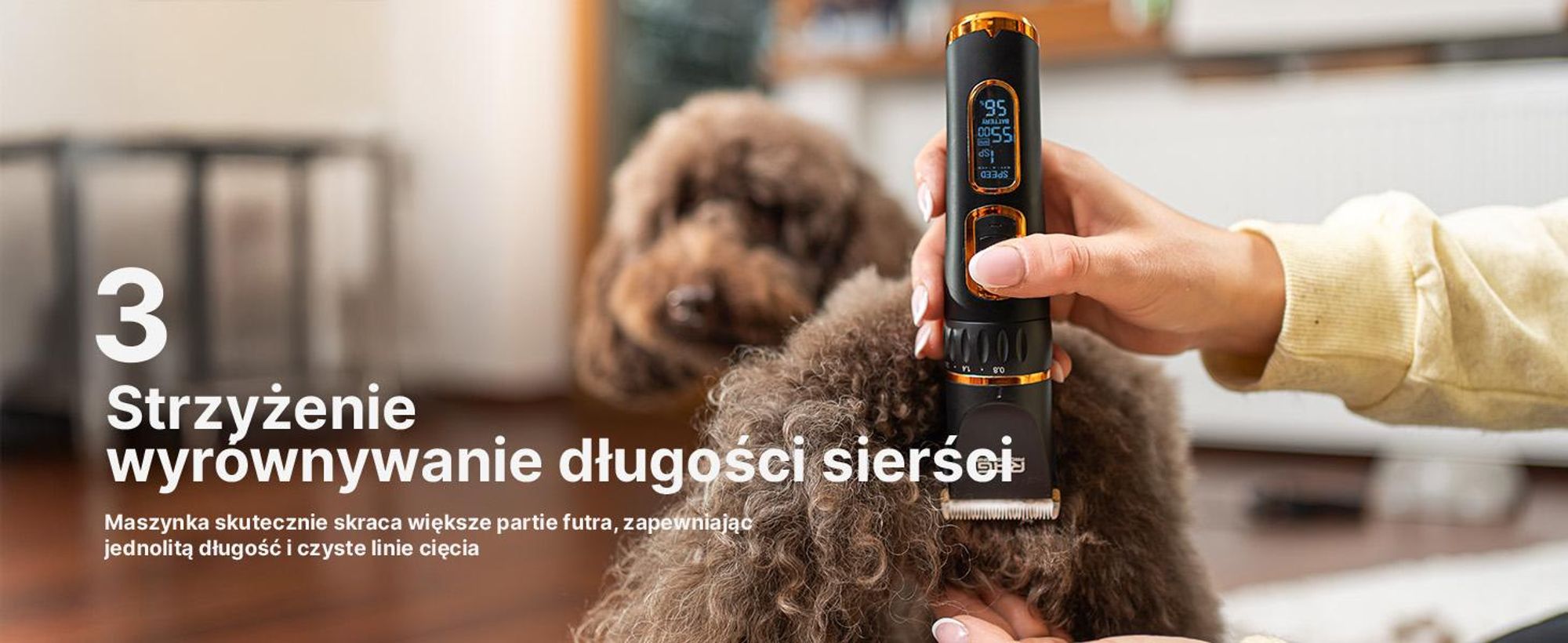 Maszynka do strzyżenia psów Maszynka do strzyżenia zwierząt Akumulatorowa maszynka do strzyżenia zwierząt domowych Cicha Profesjonalna Bezprzewodowa