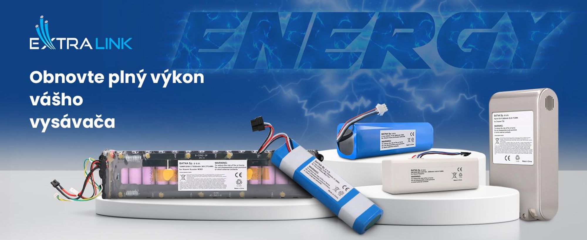 Náhradná batéria pre Roidmi EVE Plus Xclea H30 5000 mAh 14,4 V