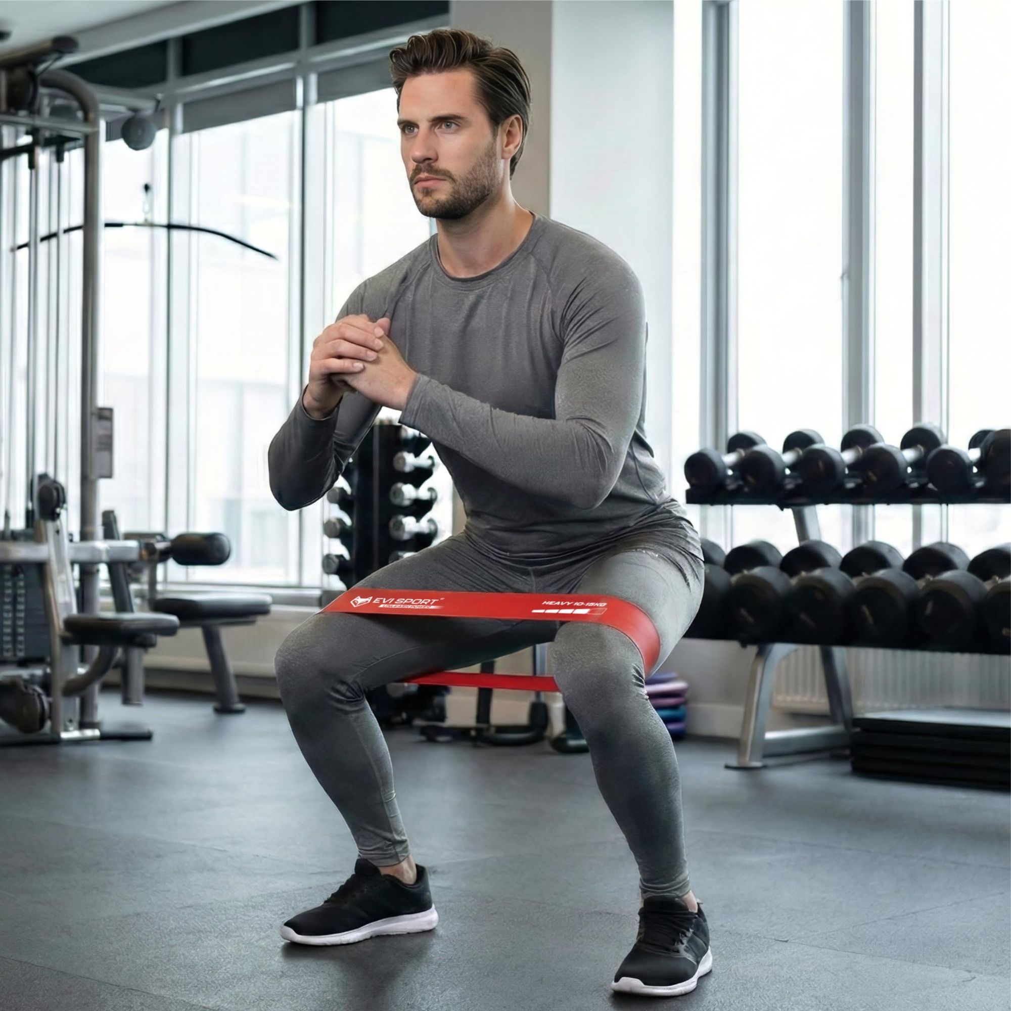 Widerstandsbänder 5er Set Fitnessbänder Mini Loop Bands Latexbänder Gymnastikbänder Dehnbänder für Training Sport Yoga Pilates Home Gym inkl. + E-Book
