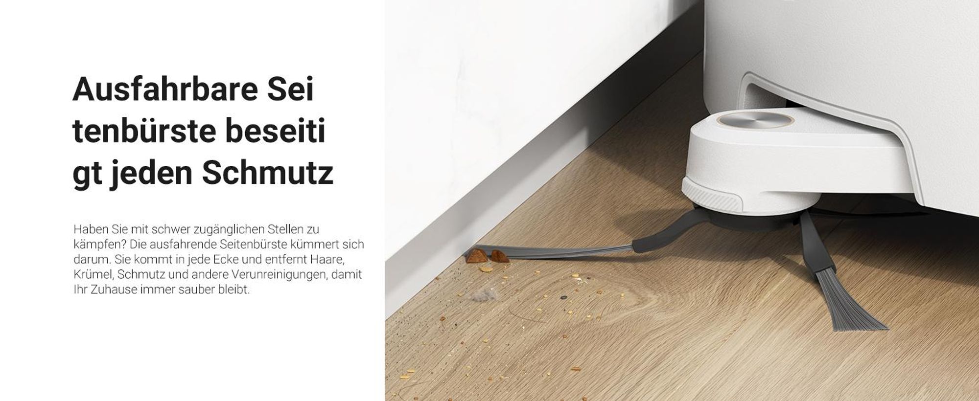 Dreame L40 Ultra Roboter Staubsauger mit Wischfunktion,11KPa Saugleistung,65°C selbstreinigendem,0 tangle Bürste,Obstacle Avoidance,All-in-One-Dock