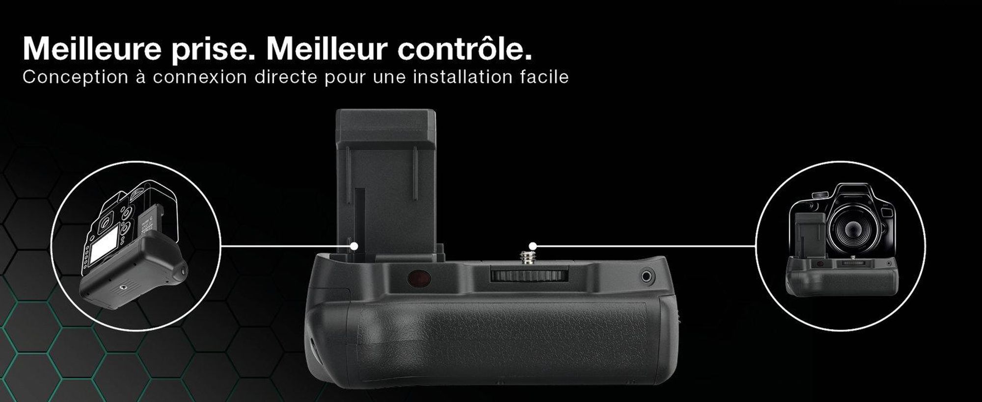 CELLONIC Grip d'alimentation compatible avec , Poignée de batterie BG-E10, Grip batterie, Battery Grip, appareil photo