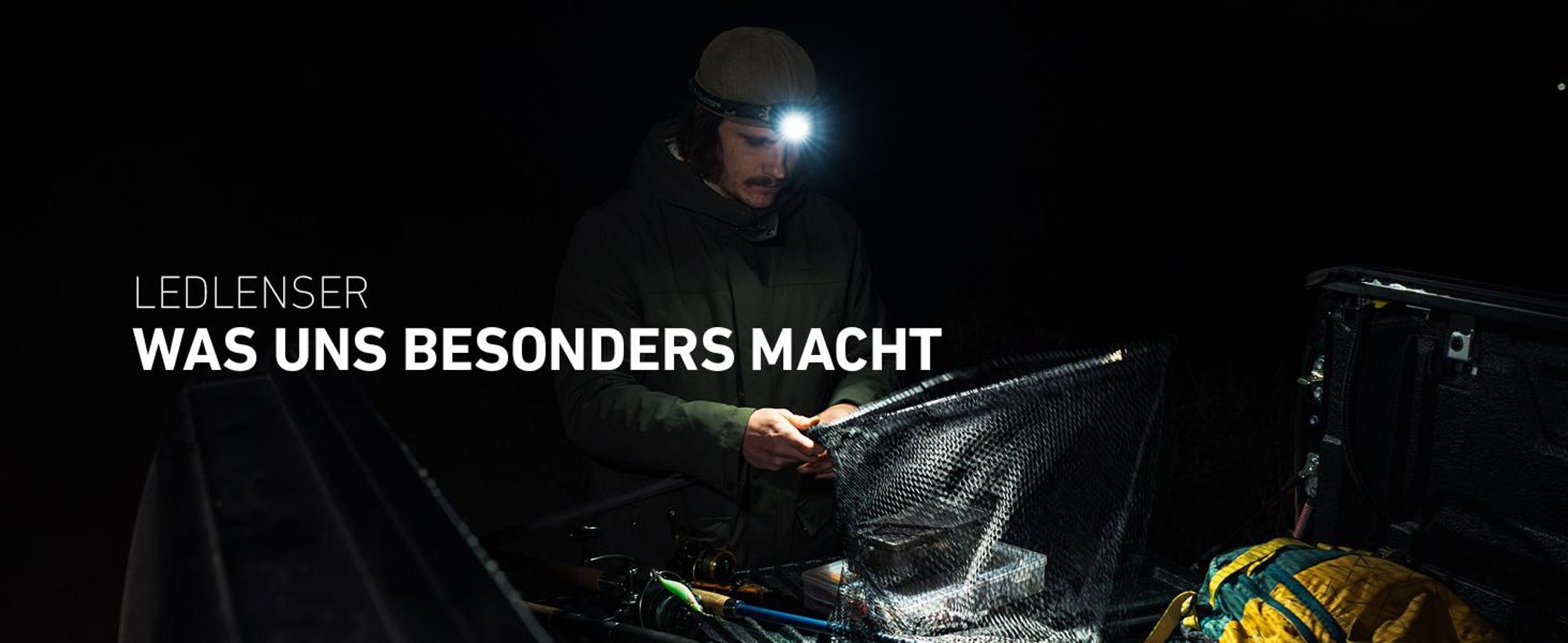 Ledlenser Stirnlampe HF4R RGB Camo, 650lm, 130m Leuchtweite, 45h Laufzeit, IP67, Akku