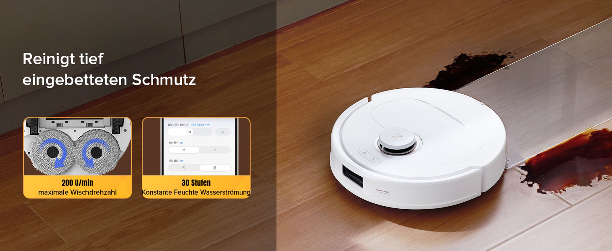 Roborock Qrevo S5V Saugroboter mit Wischfunktion, 12.000Pa, Zero-Tangle System, Warmlufttrocknung, Multifunktions-Dockingstation (Weiß)