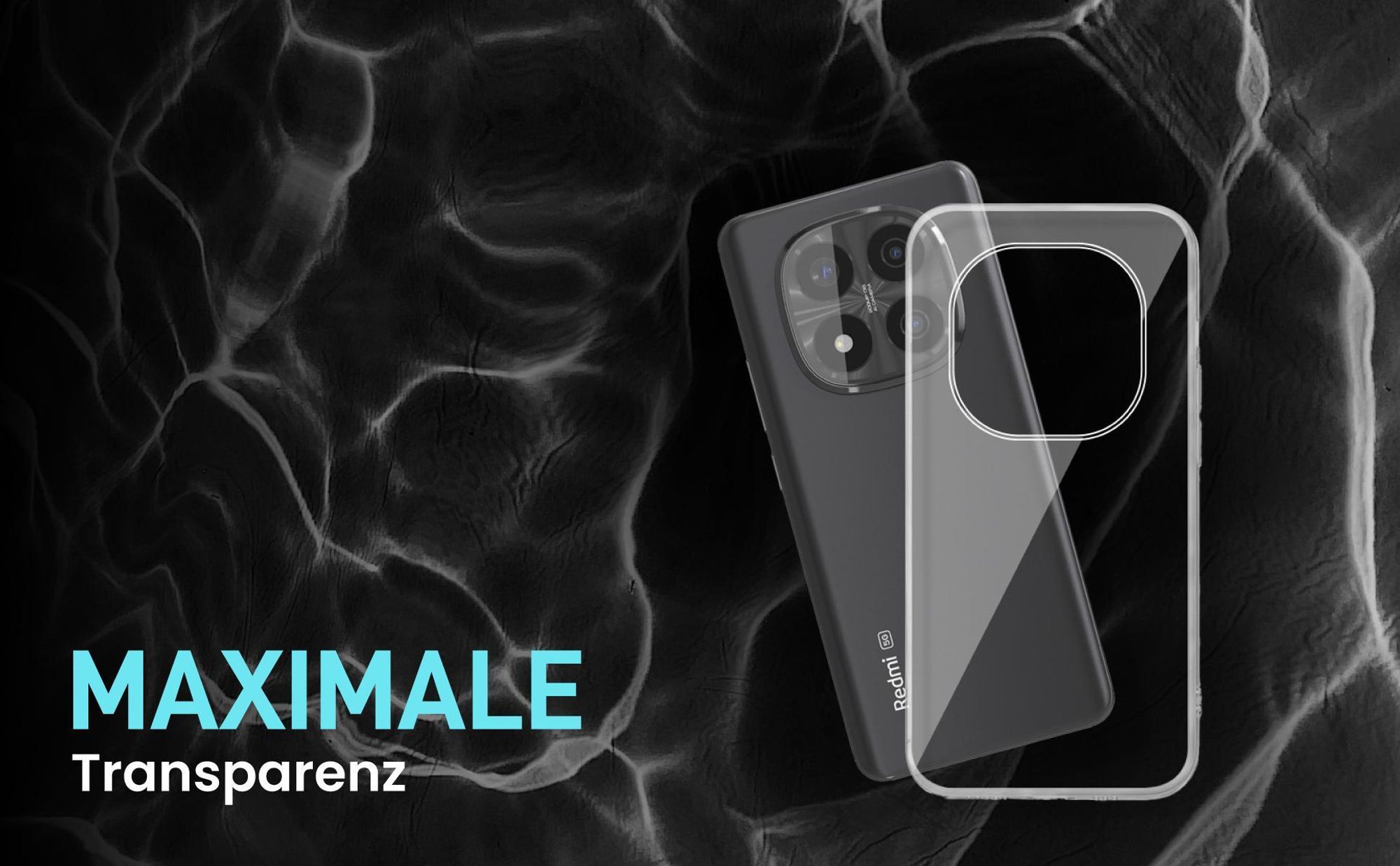 Flexible, exakt passgenaue Smartphonehülle für Xiaomi Redmi Note 14 Pro+ 5G