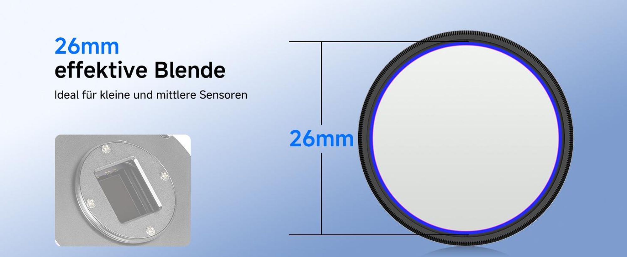 Svbony SV220 Teleskopfilter, SII & OIII, 7 nm Dualband 1,25" Nebel Filter, 88% Spitzendurchlässigkeit, OD5 Cut Off Tiefen, Emissionsnebeln Abbildung