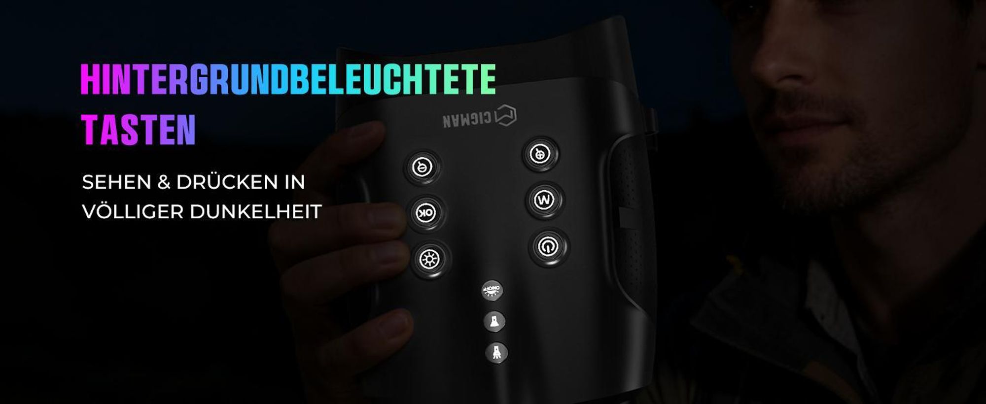 Urządzenie noktowizyjne CIGMAN CNVPRO True 4K, 52 MP, zasięg 1200 m