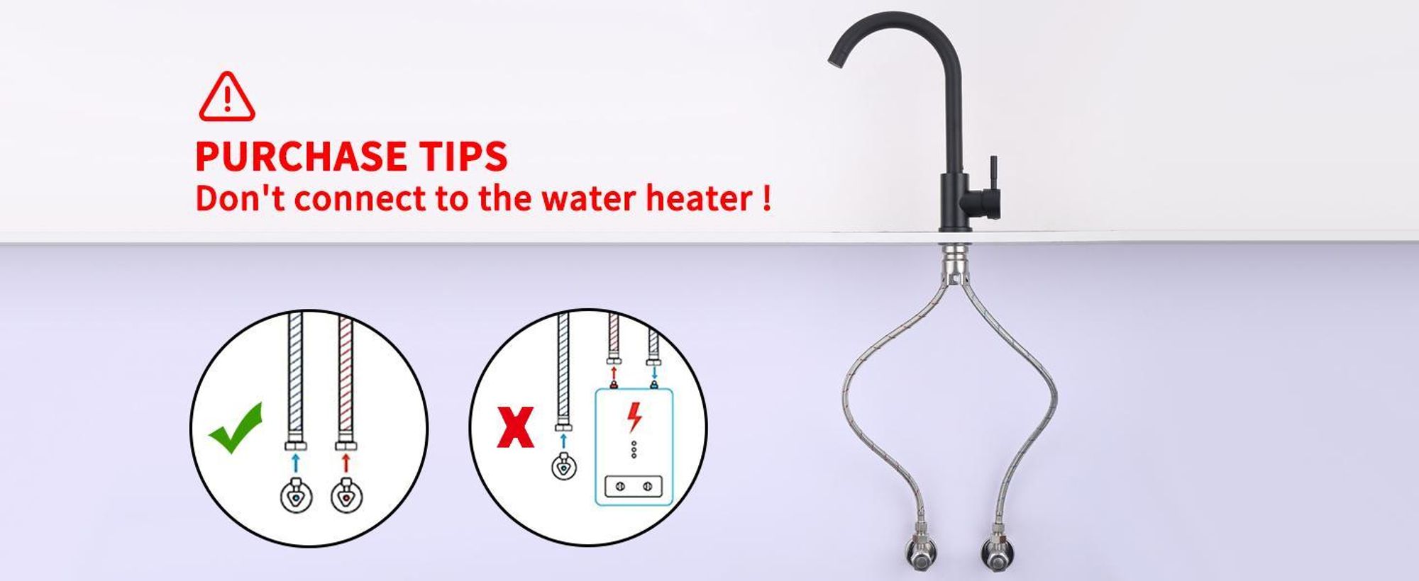 Wasserhahn Küche,Hochdruck Küchenarmatur,Edelstahl Spültischarmatur 360° Schwenkbare,Mischbatterie Armatur,Schwarz Küchenarmaturen，Kitchen Tap