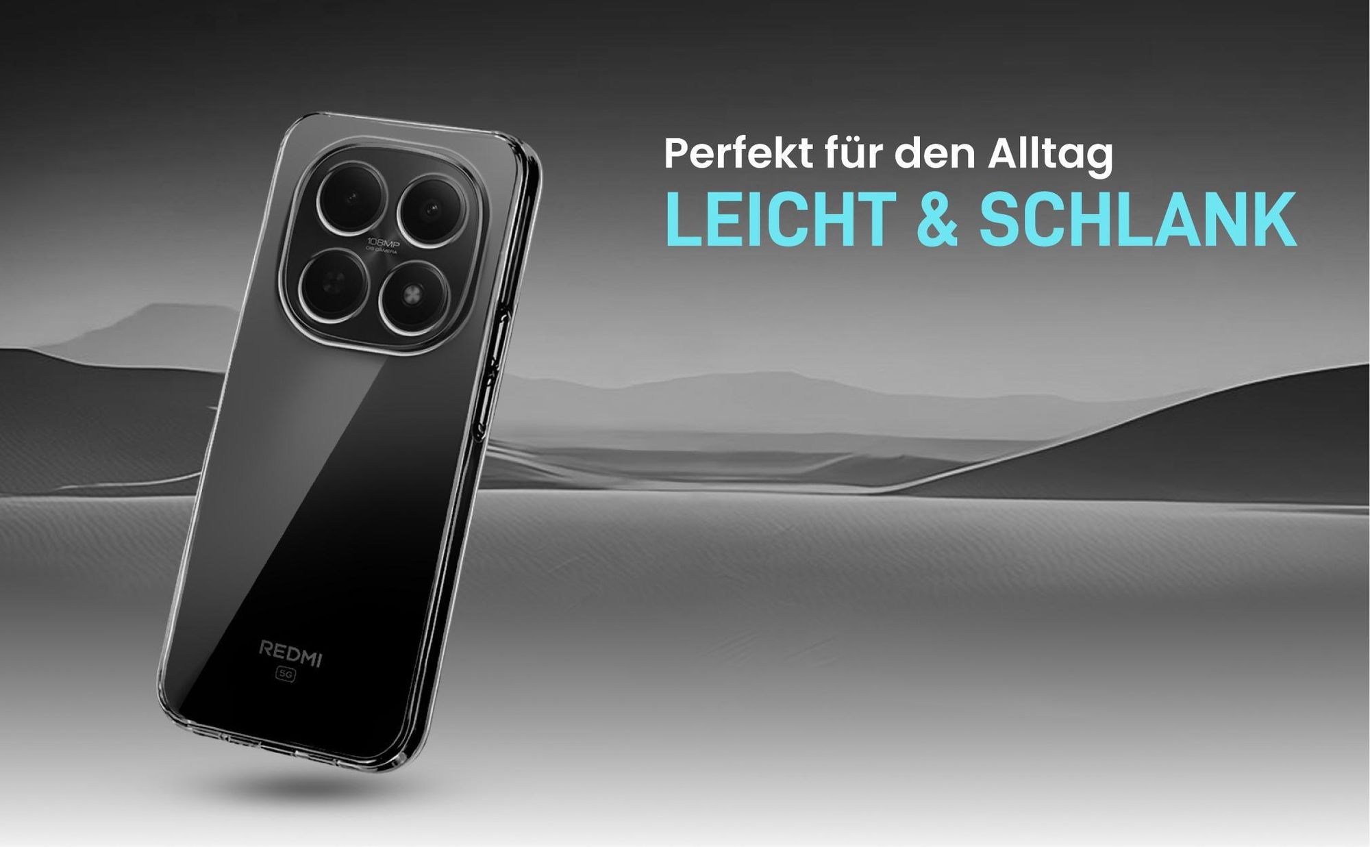Hochtransparente Hülle für einen schlichten Look kompatibel mit Xiaomi Redmi Note 15 5G