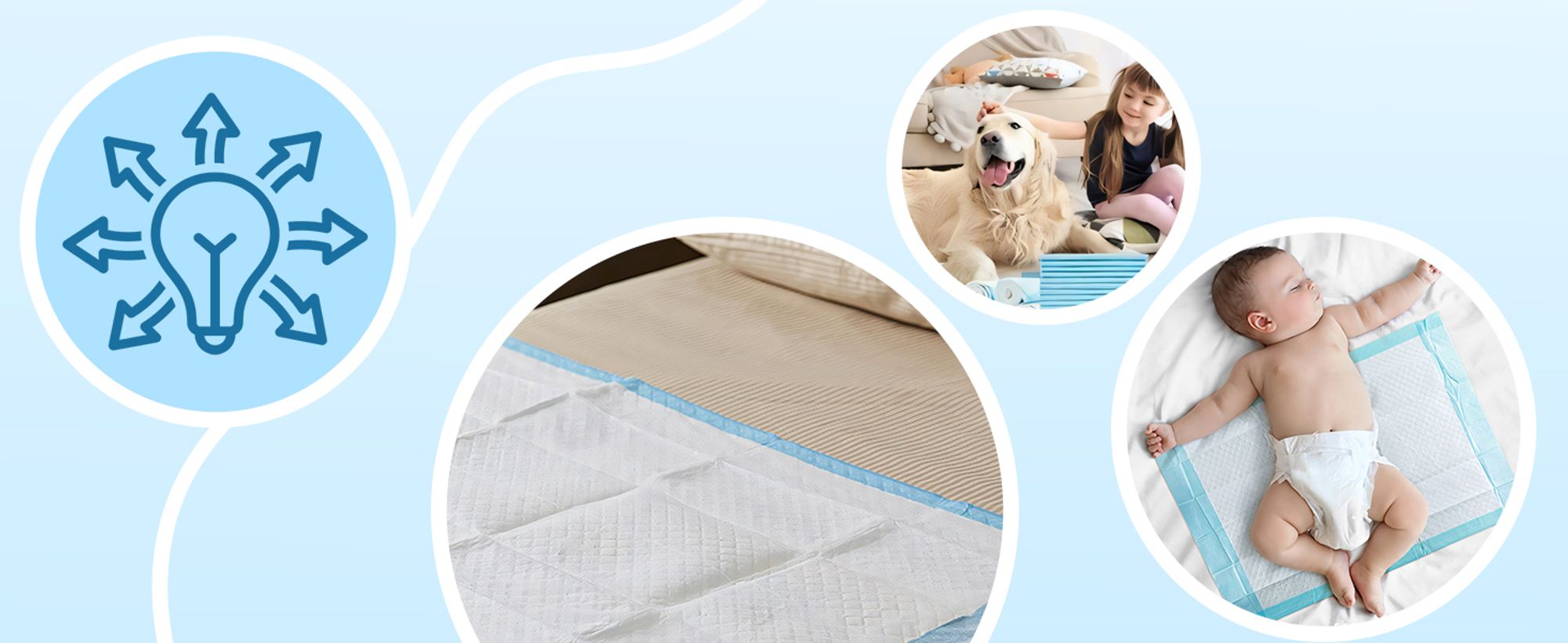 Trainingsunterlagen für Hunde und Welpen, 100er Hygienisch Hygieneunterlagen, Toilettenmatte, Welpenunterlagen, Ultra saugfähige Pads, 60x60 cm Retoo