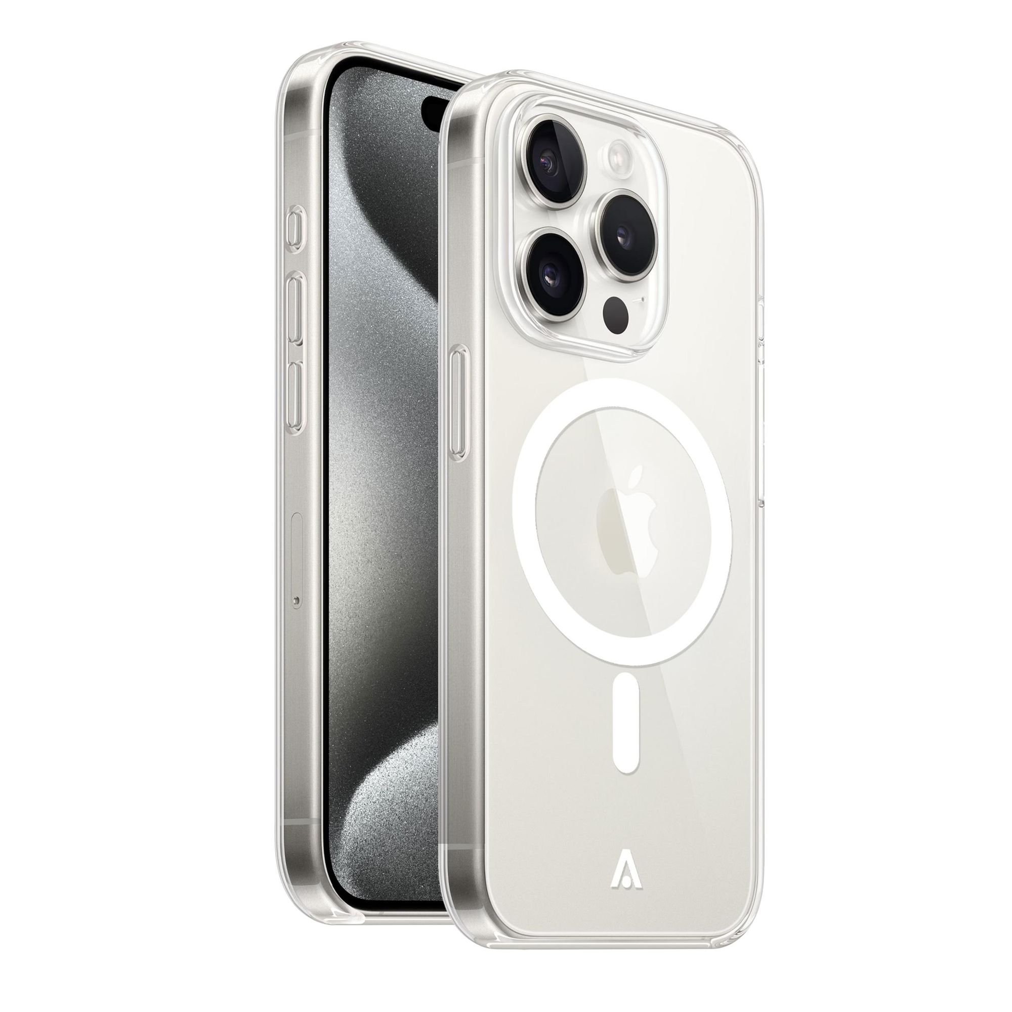 alkaya. LUCID kompatibel mit MagSafe iPhone 15 Pro Max Schutzhülle, Handyhülle, Silikonhülle - Transparent