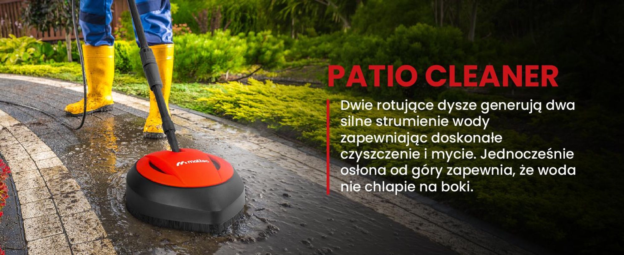 Hochdruckreiniger Patio Cleaner mit Turbolanze und Alu Pumpe