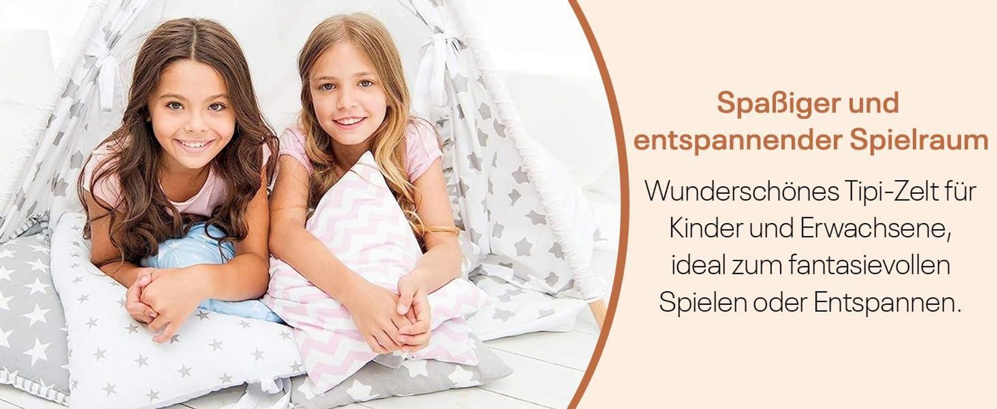 Tipi Zelt für Kinder|Spielzelt Kinder Indoor|Spielzelt mit Weiche Kissen | Langlebig zelt|Kinderfreundlich Tippizelt Indoor (Grau Tierchen)