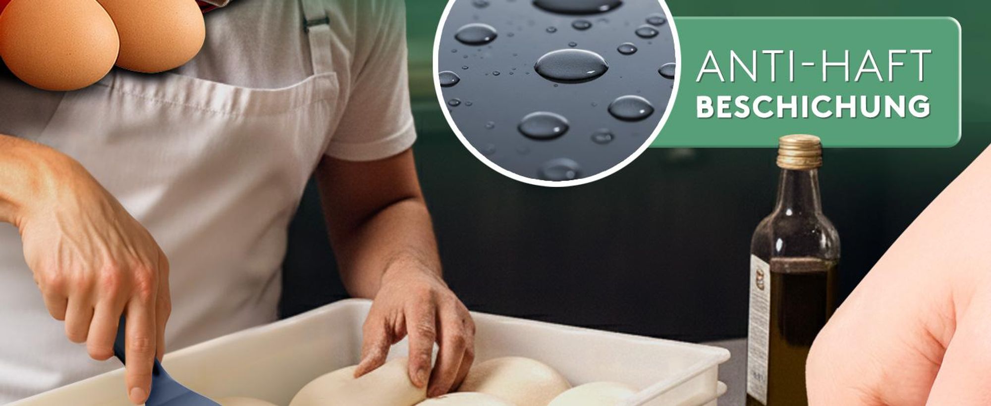 Edelfeld - Flexibler Teigspachtel Pizza mit Antihaftbeschichtung - Spülmaschinengeeigneter Pizza Spachtel - Lebensmittelecht & Hygienisch
