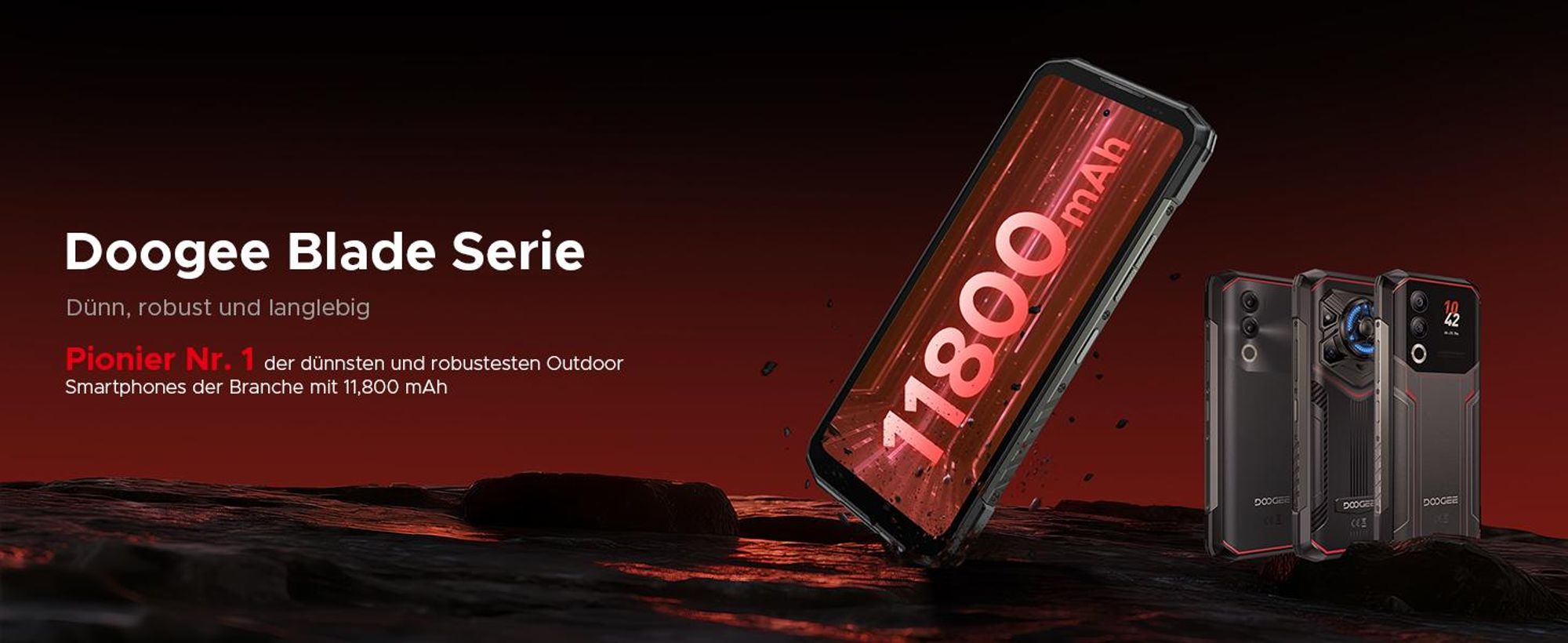 Doogee Blade 20 Pro, 16,8 cm (6.6"), 6 GB, 256 GB, 50 MP, Android 15, Schwarz, Grau