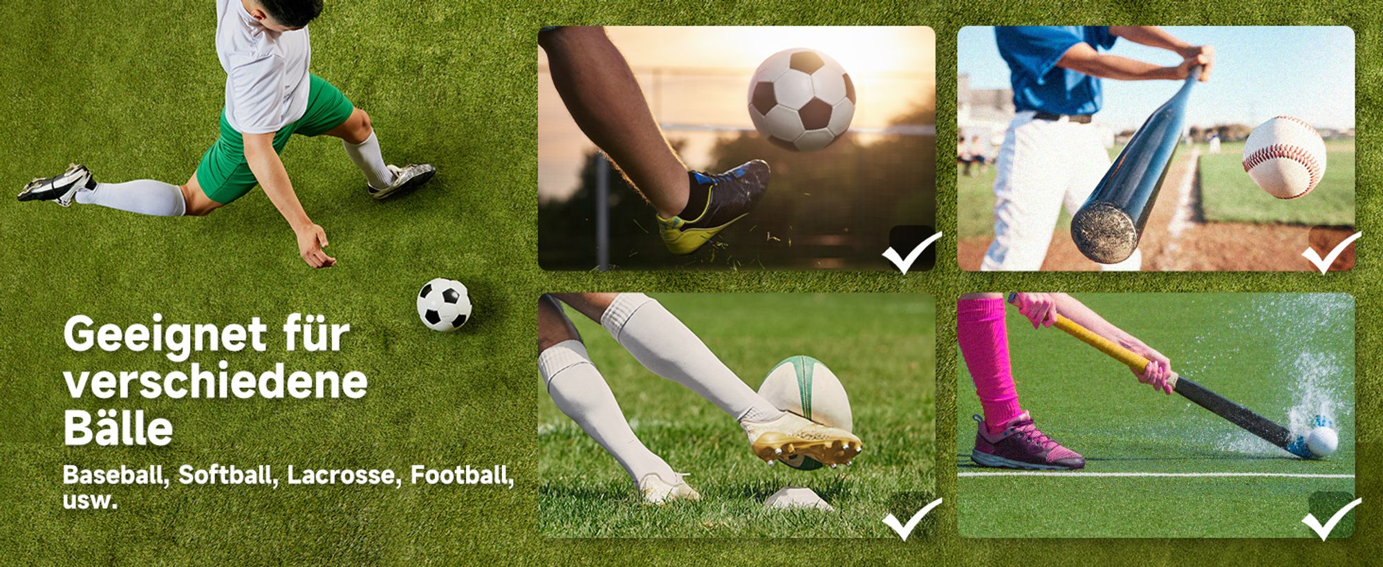 HOMCOM Fußball Rebounder Kickback Tor Rückprallwand Netz beidseitiger Rückprall