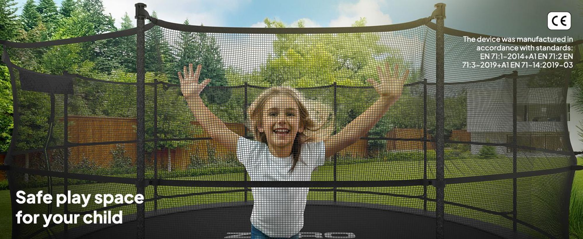 ZIPRO Trampolína Jump Pro IN | 8FT Ø 252 cm | Zahradní trampolína Dětská trampolína Kompletní sada včetně vnitřní sítě, žebříku a krytu okraje, venkovní, zelená