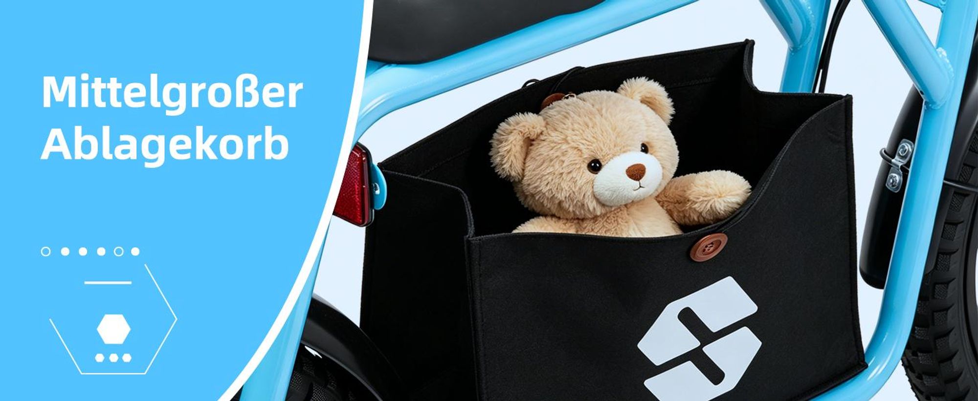 Kinder-Elektromotorrad 16 Zoll 250 Watt Elektro-Kinderroller Kinder-E-Scooter Elektro Kindermotorrad Elektro-Laufrad für Kinder 6–10 Jahre in 6 Farben