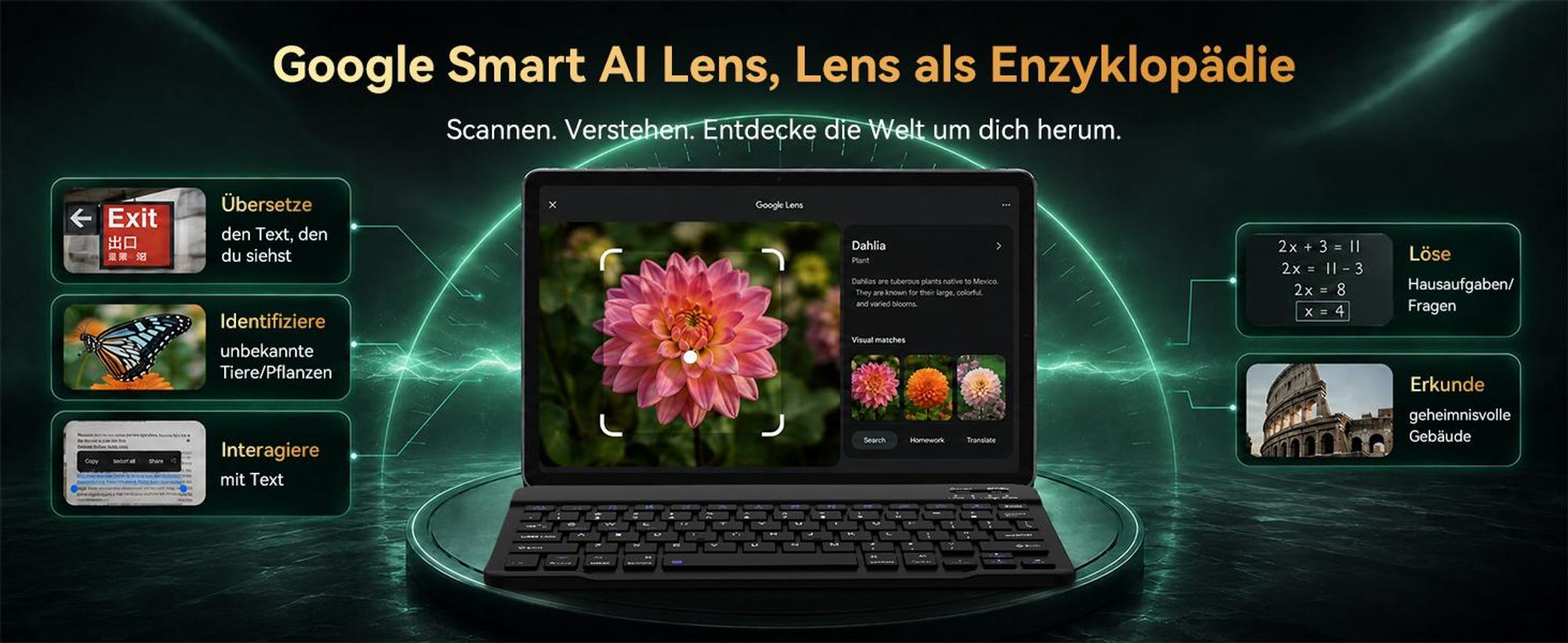 BESTTAB T20 10.1'' Android 16 Set Tablet, 24GB(8+16GB Erweiterbar) RAM+256GB ROM(2TB TF), mit Hülle/Stift/Maus/Tastatur, Widevine L1, 5G WiFi