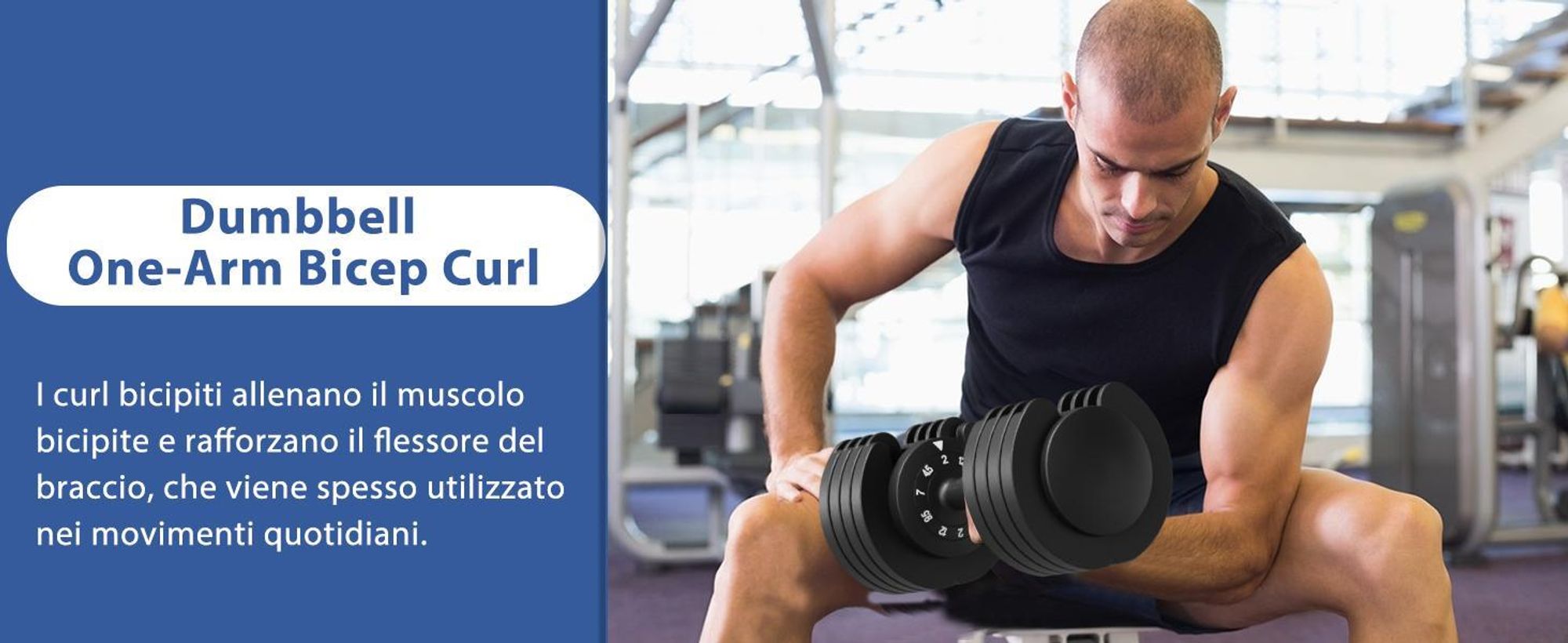 DH FitLife Set Manubri Regolabili 2-12 kg con 5 Livelli di Peso e Base Porta Pesi per Allenamento Casa