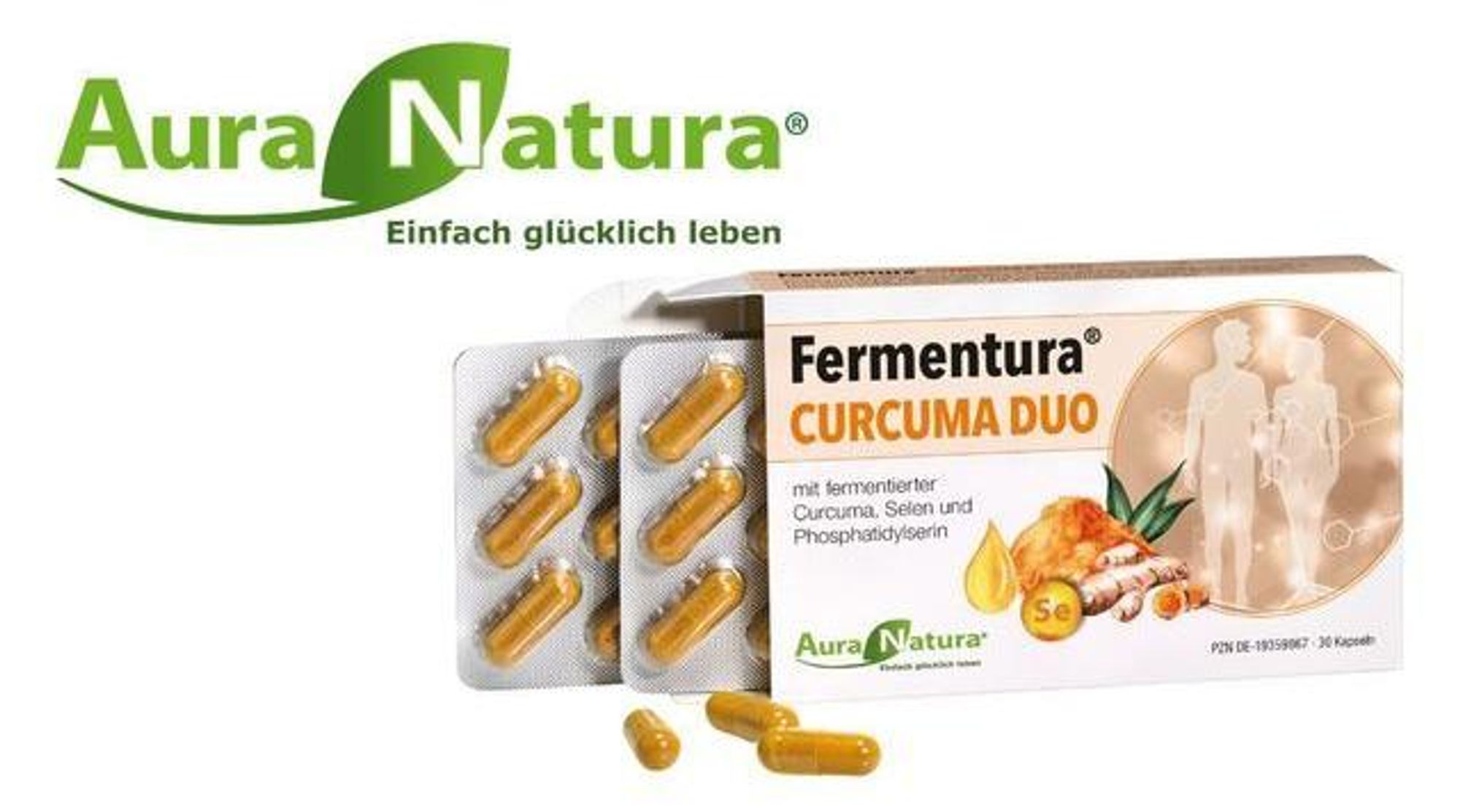Auranatura Fermentura Curcuma Duo Kapseln 30 St