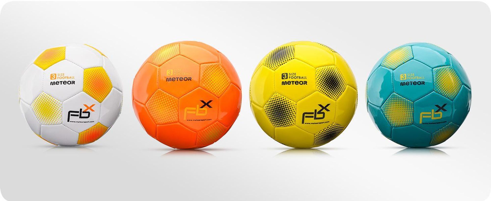 meteor FBX Kinder Fußball Ball kleine Sportball Kleinkinder Freizeitball für drinnen und draußen Ball für Mädchen und Jungen Größen: #5 neon gelb