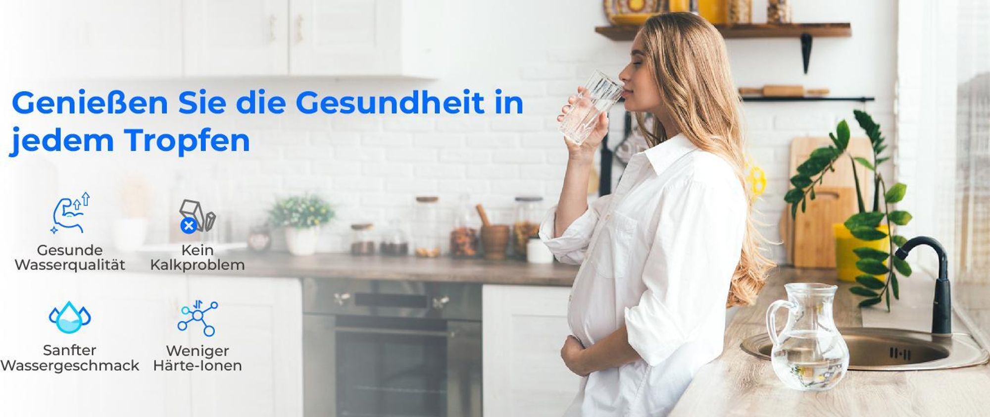 Waterdrop G3P600 Umkehrosmose-System, NSF/ANSI 58 & 372-, Tankloses RO-System unter der Spüle, Reduziert TDS, 600 GPD, LED-Wasserhahn