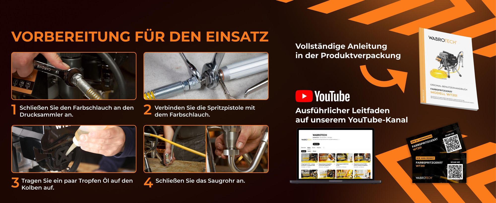 Farbspritzgerät Farbsprühsystem 1100W 210 bar, 2 L/min, WT20i, Airless Farbsprühgerät, Lackiergerät