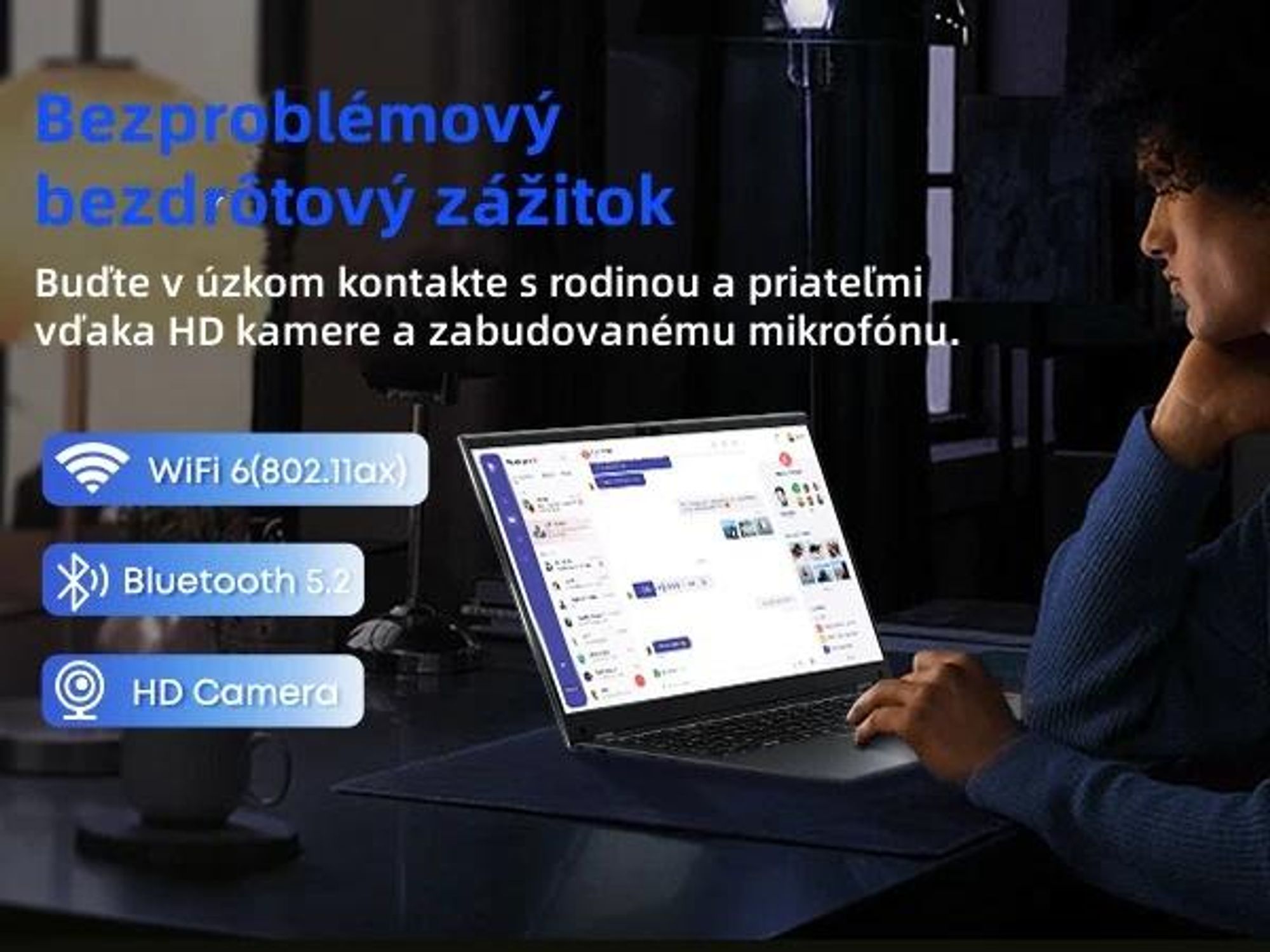 Notebook CHUWI GemiBook XPro - Procesorom Intel N100 Displej 14.1" Windows 11 8+256GB Batéria 5000mAh - Sivá
