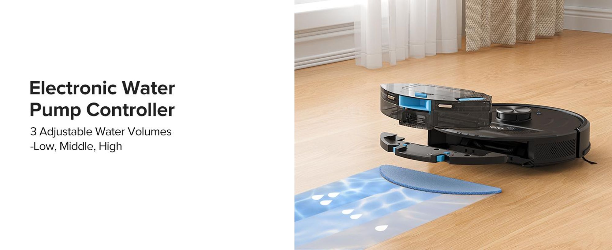 Lubluelu L20 Staubsauger Roboter, 5500Pa Saugkraft,3-in-1 Saugen & Wischen,LiDAR Navigation, 120 Min. Laufzeit,App-Steuerung, Tierhaare & Teppiche