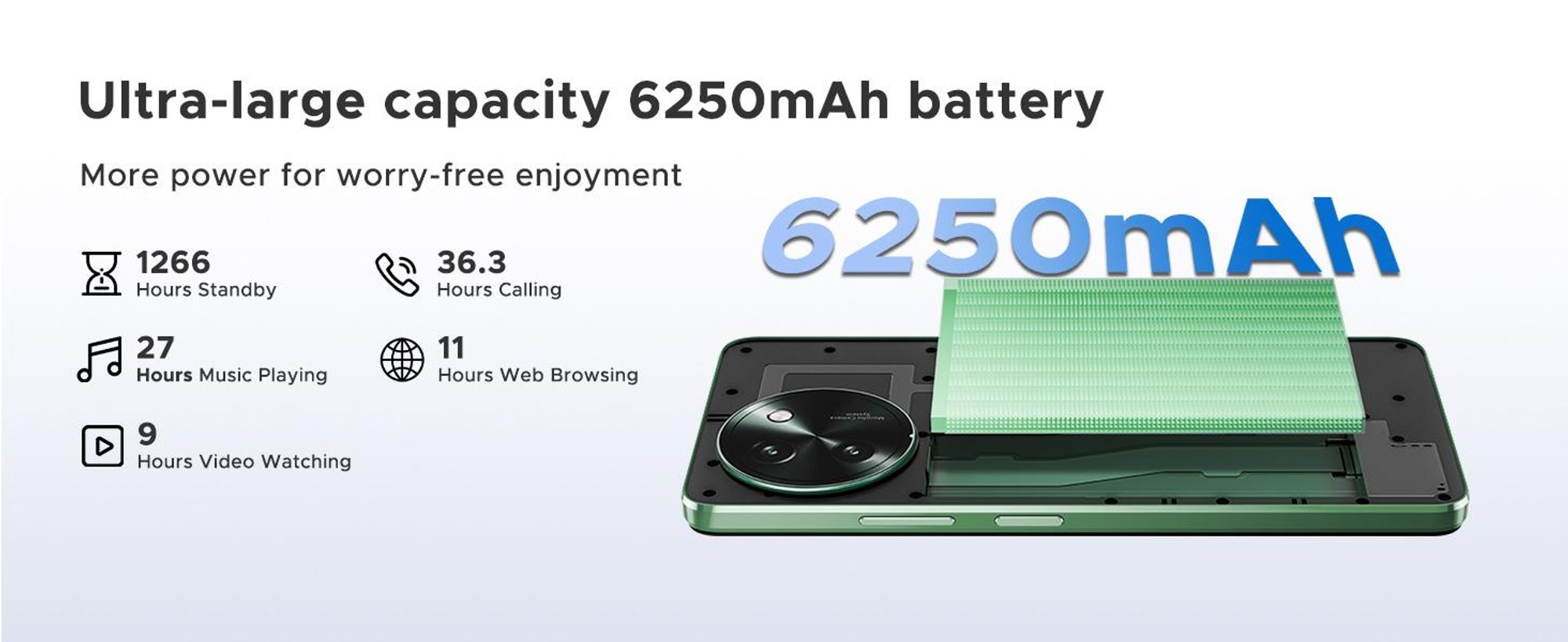 DOOGEE Note59 Pro, smartphone, Android 16, 6,75" displej s obnovovací frekvencí 120 Hz, baterie 6250 mAh, 48 GB RAM + 256 GB úložiště, 5G, 16 MP fotoaparát, NFC, čtečka otisků prstů, bez smlouvy