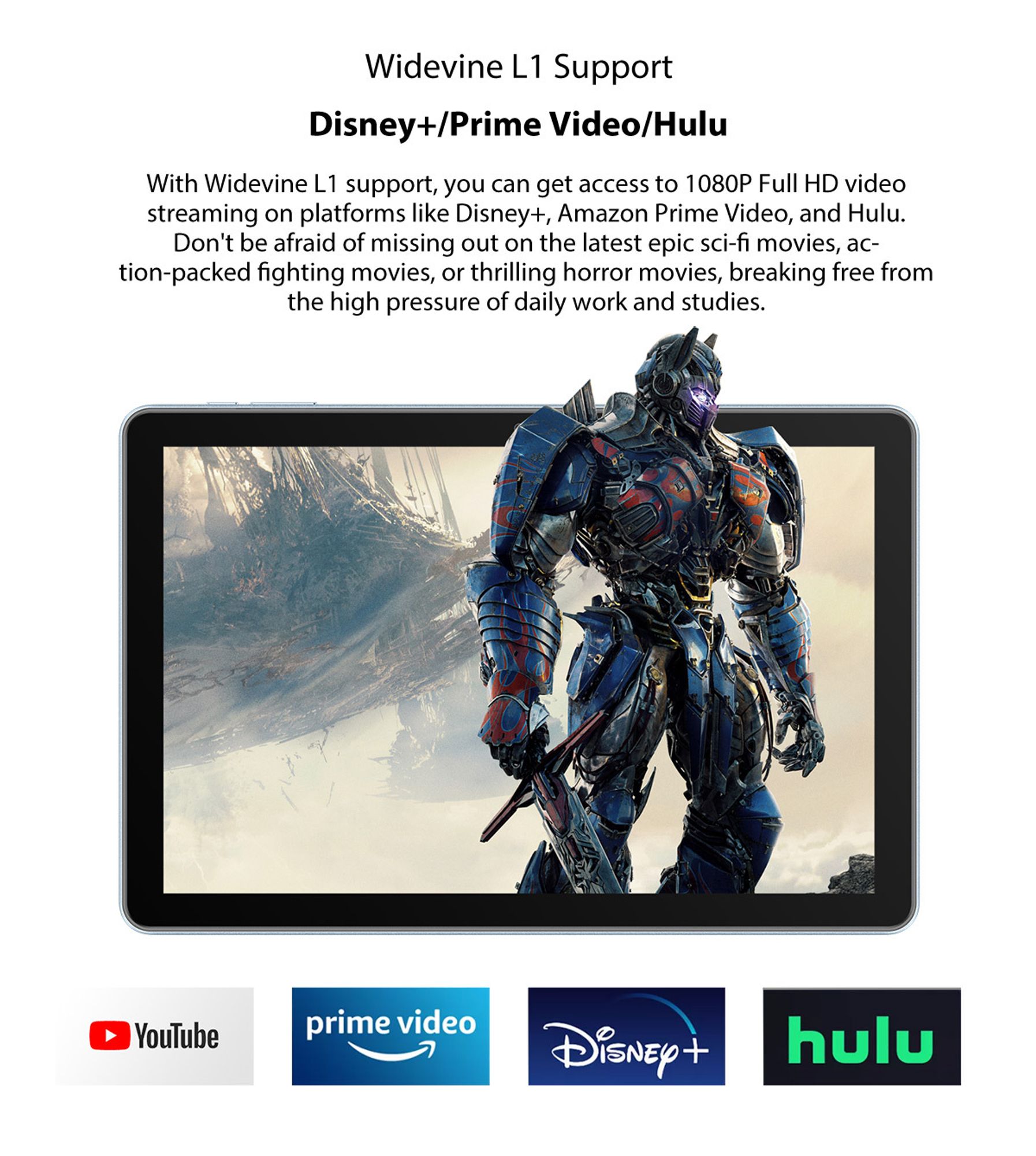 Blackview Tab 20 Wifi, 10,1 cala, Android 15Tablet, 8(4+4) GB RAM + 64 GB ROM/1 TB, bateria 6580 mAh, WiFi 6, aparat 5MP+2MP, obsługa Widevine L1
