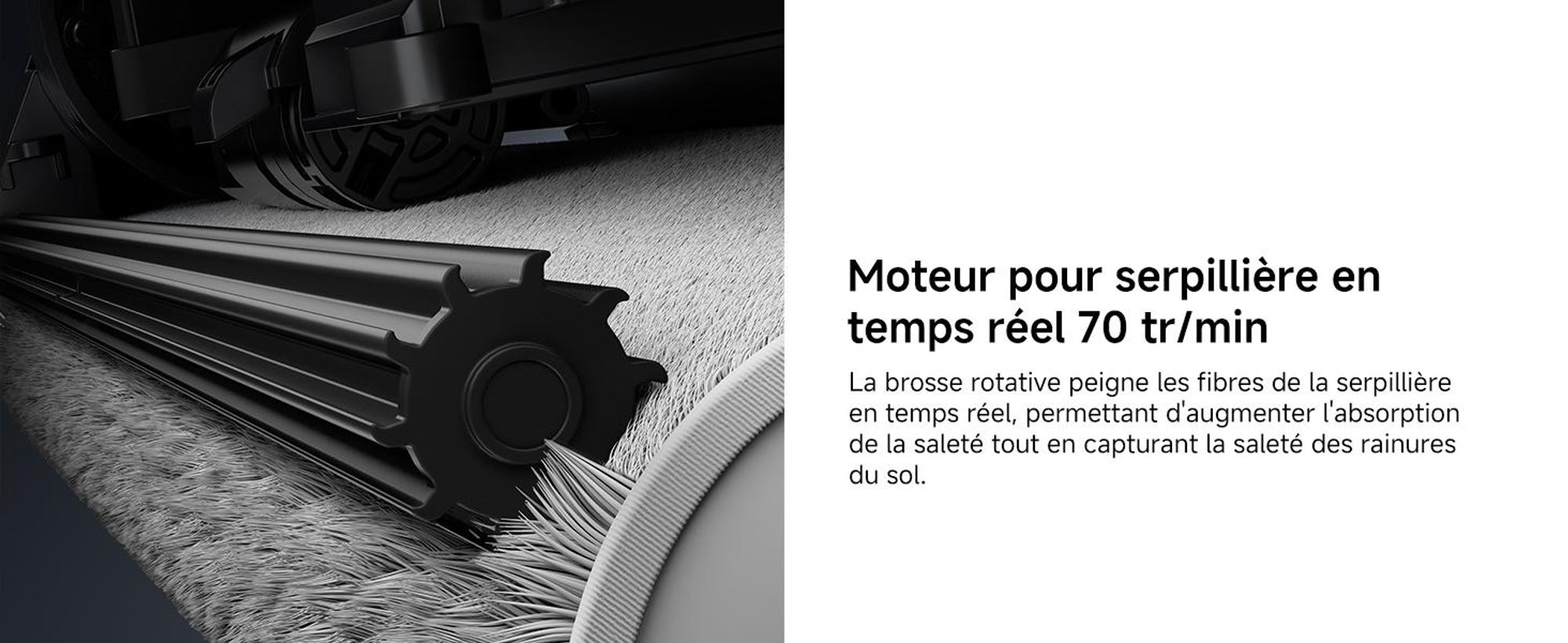 MOVA Z50 Ultra Robot Aspirateur avec Serpillière Chenille Autonettoyante, Aspiration 19 000 Pa, Détection Multiple Saleté Temps Réel, Noir