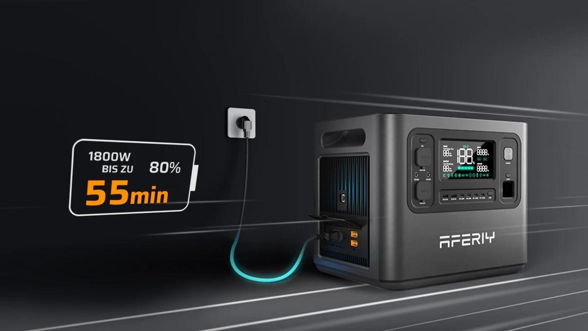 AFERIY P280 Tragbare Powerstation | 2800W 2048Wh-10240Wh