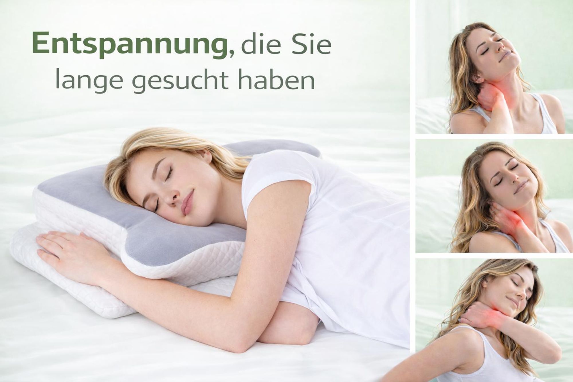 Ergonomisches Nackenkissen Memory Foam | Orthopädisch geformtes Schlafkissen für Nacken & Rückenkomfort – YaLiva_Decor®