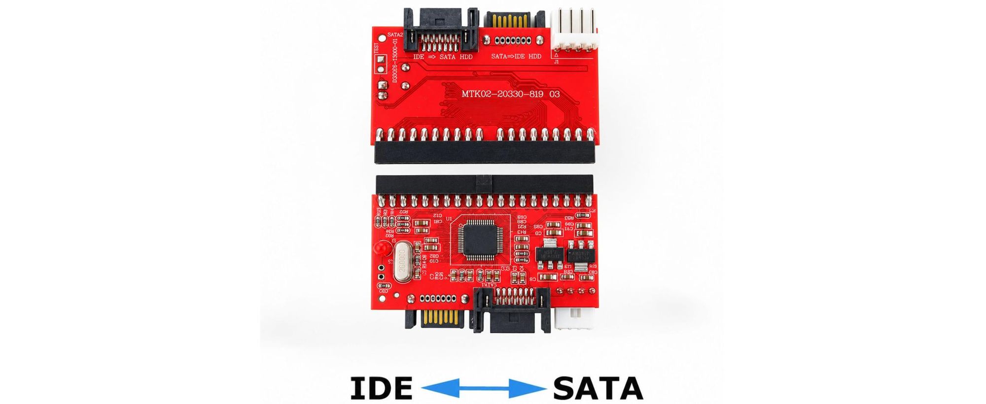 G02 IDE zu SATA & SATA zu IDE 2-in-1 Adapter Konverter für HDD & DVD-Laufwerk