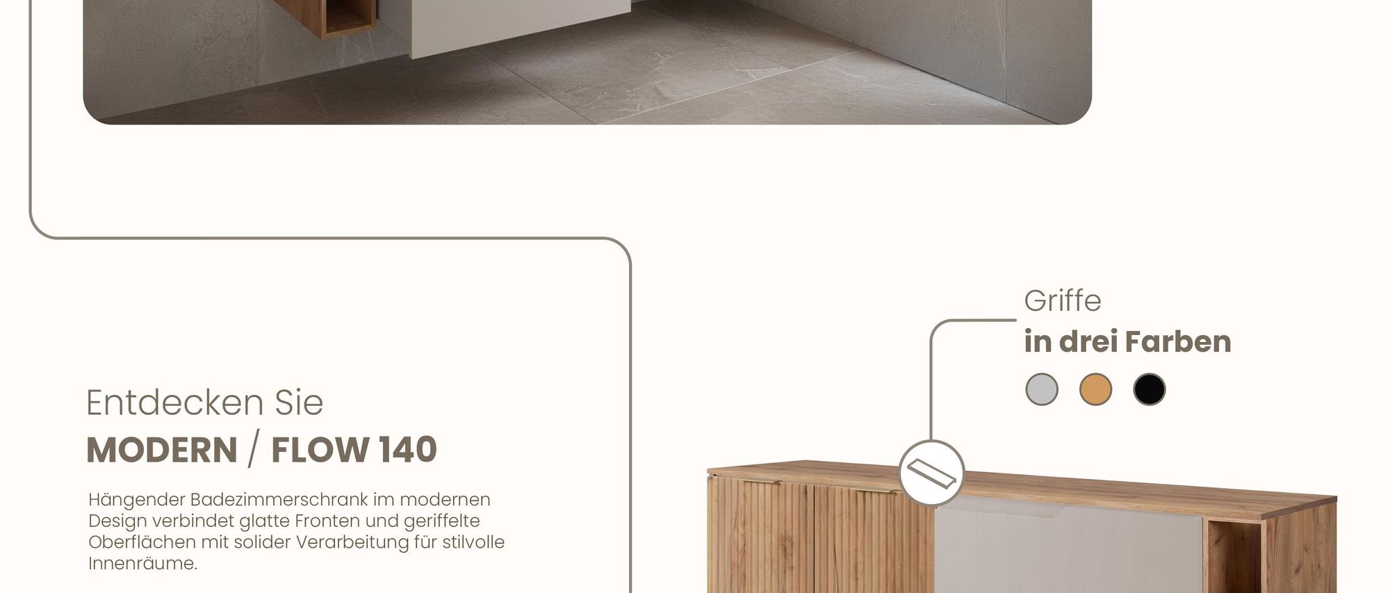 RODAN, Badmöbel, Badschrank, Badezimmermöbel, Badezimmer, MODERN, Waschbeckenunterschrank