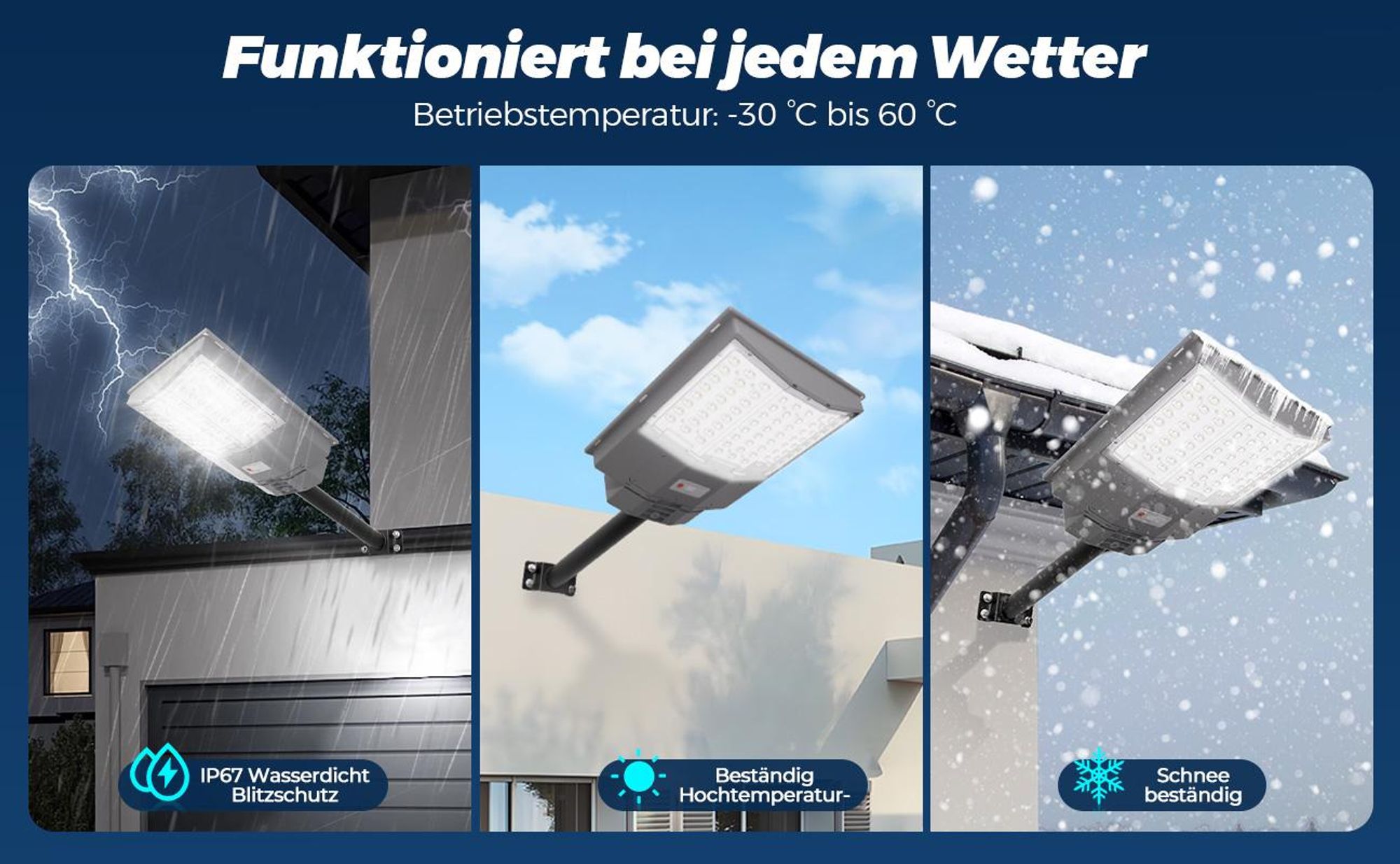 1000W LED Solar Straßenlampe 72 LEDs mit Bewegungsmelder und Fernbedienung, IP67 wasserdicht, Solarleuchte Außen für Garten und Hof, Kaltweiß