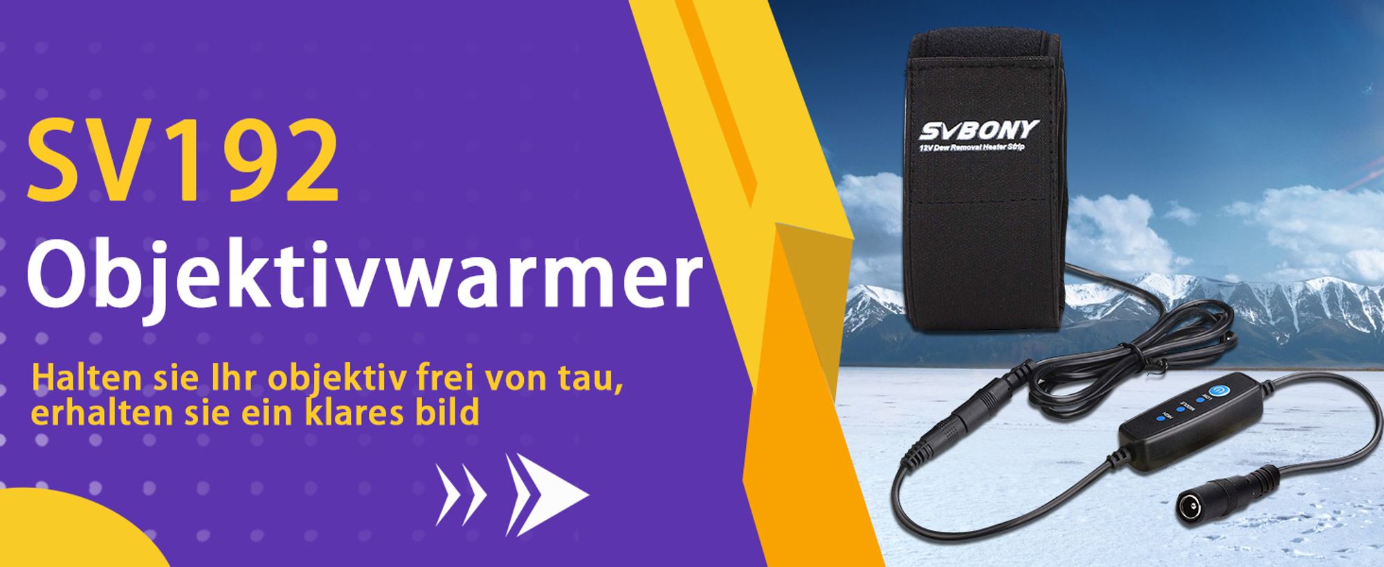 Svbony SV192 Objektiv Wärmer Heizband, Teleskop Tauheizstreifen,480mm mit Temperaturregler Streifen